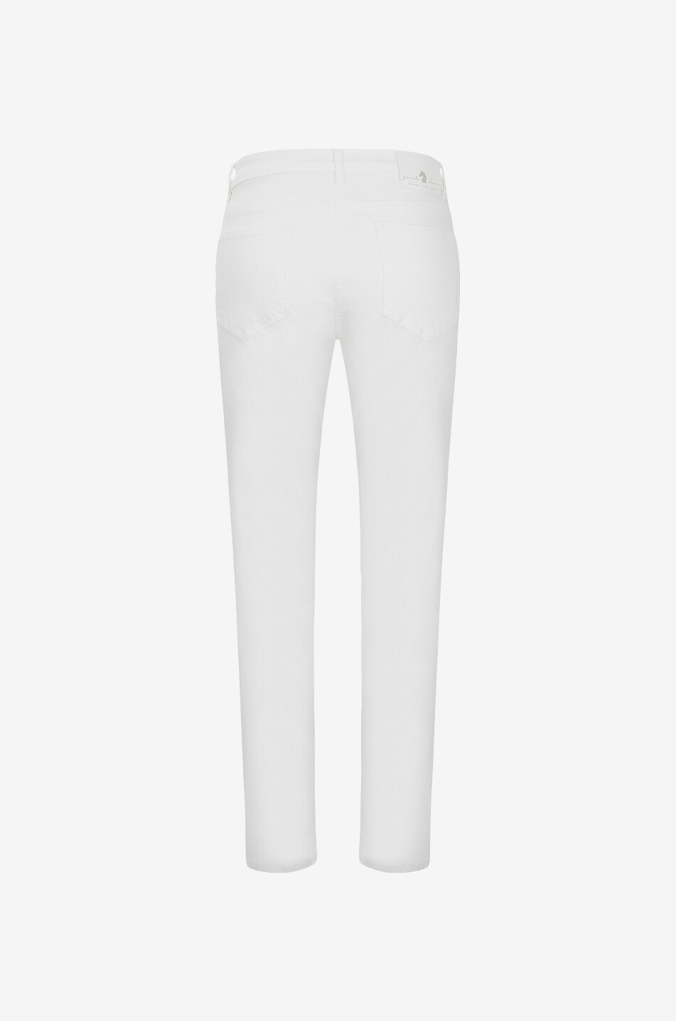 PAMELA HENSON Jean slim en coton Cinq Femme BLANC CASSE 2