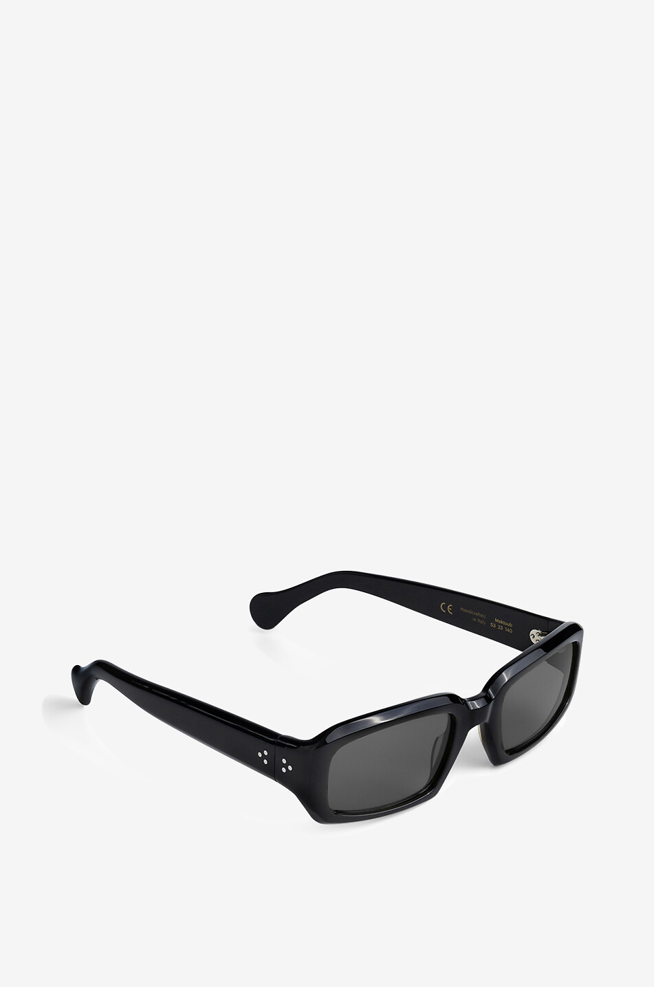 PORT TANGER Lunettes de soleil carrées en acétate Mektoub Femme NOIR 2