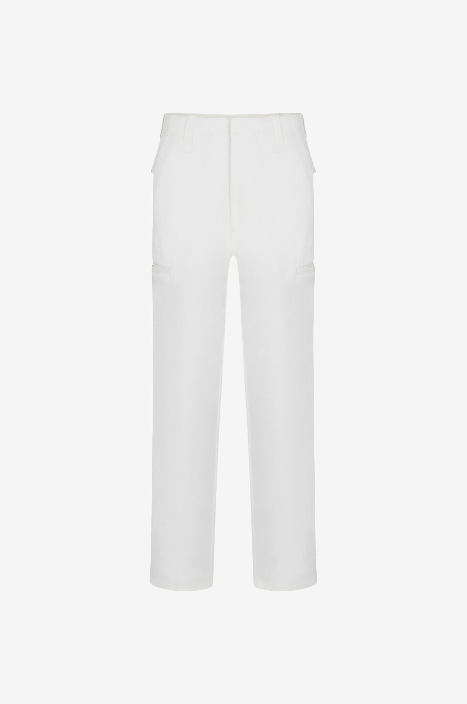 AMI Weite Cargohose aus Baumwolle Damen WEISS 1