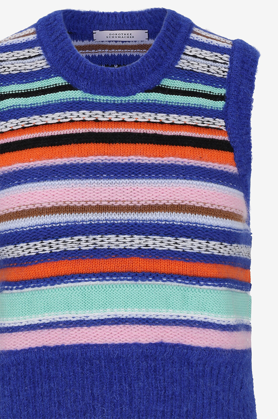 Ärmelloser Pullover aus Wolle und Mohair Plaid Inspiration