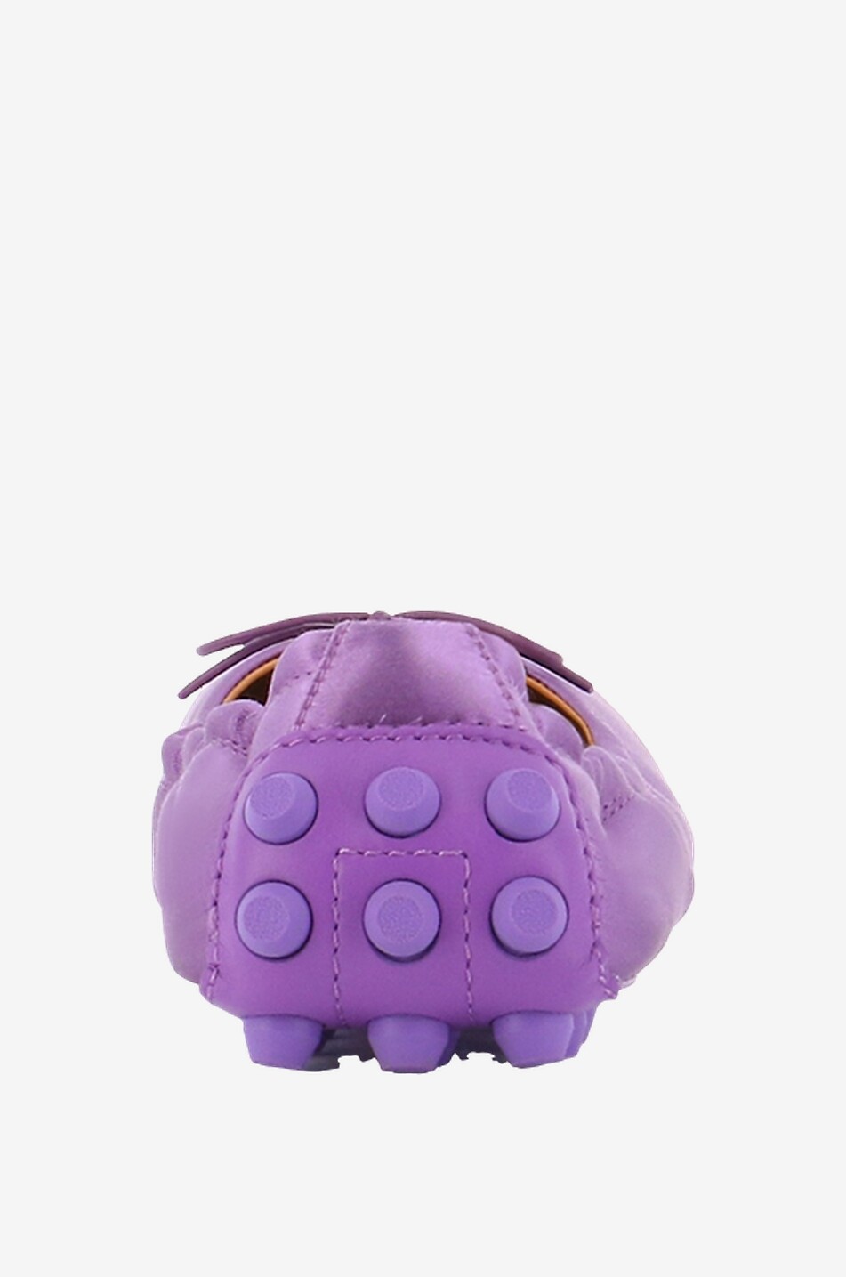 TOD'S Mokassins aus Satin und Leder Bubble Damen VIOLETT 4