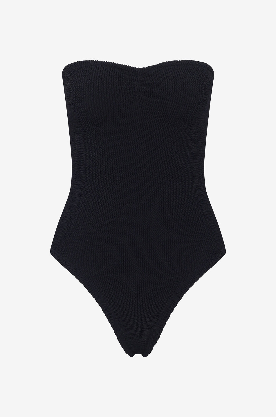 HUNZA G Brooke bustier swimsuit Women BLACK 1