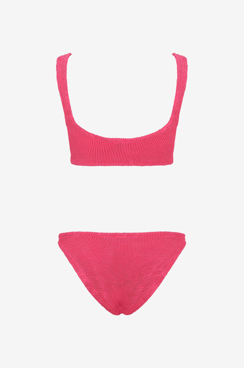 HUNZA G Maillot de bain deux pièces en seersucker Xandra Femme ROSE 2