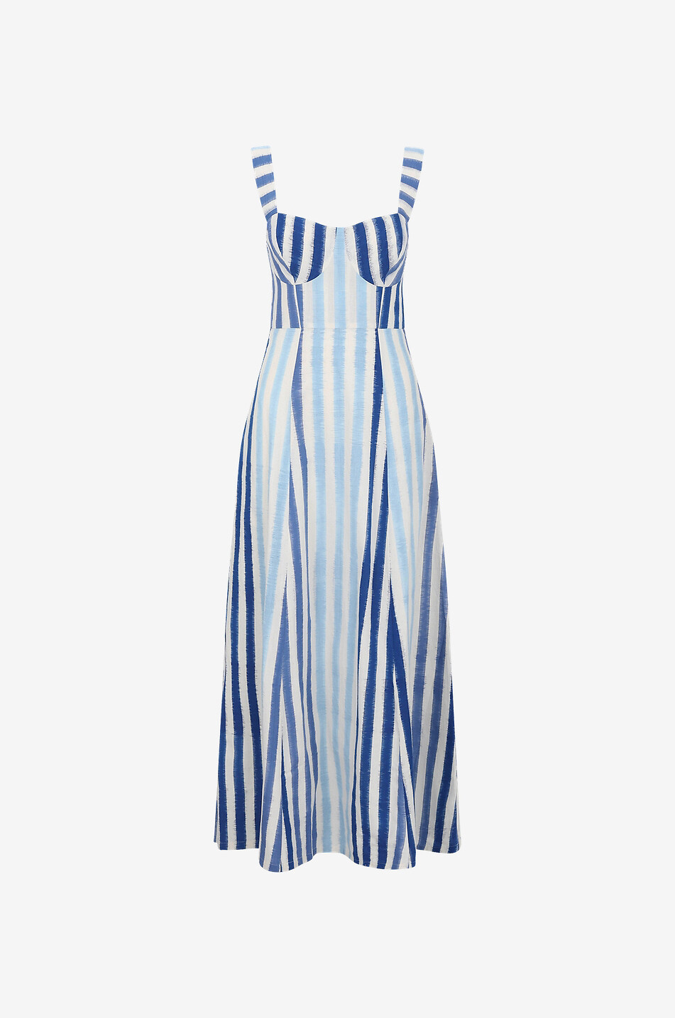 Azzurra cotton midi strappy dress