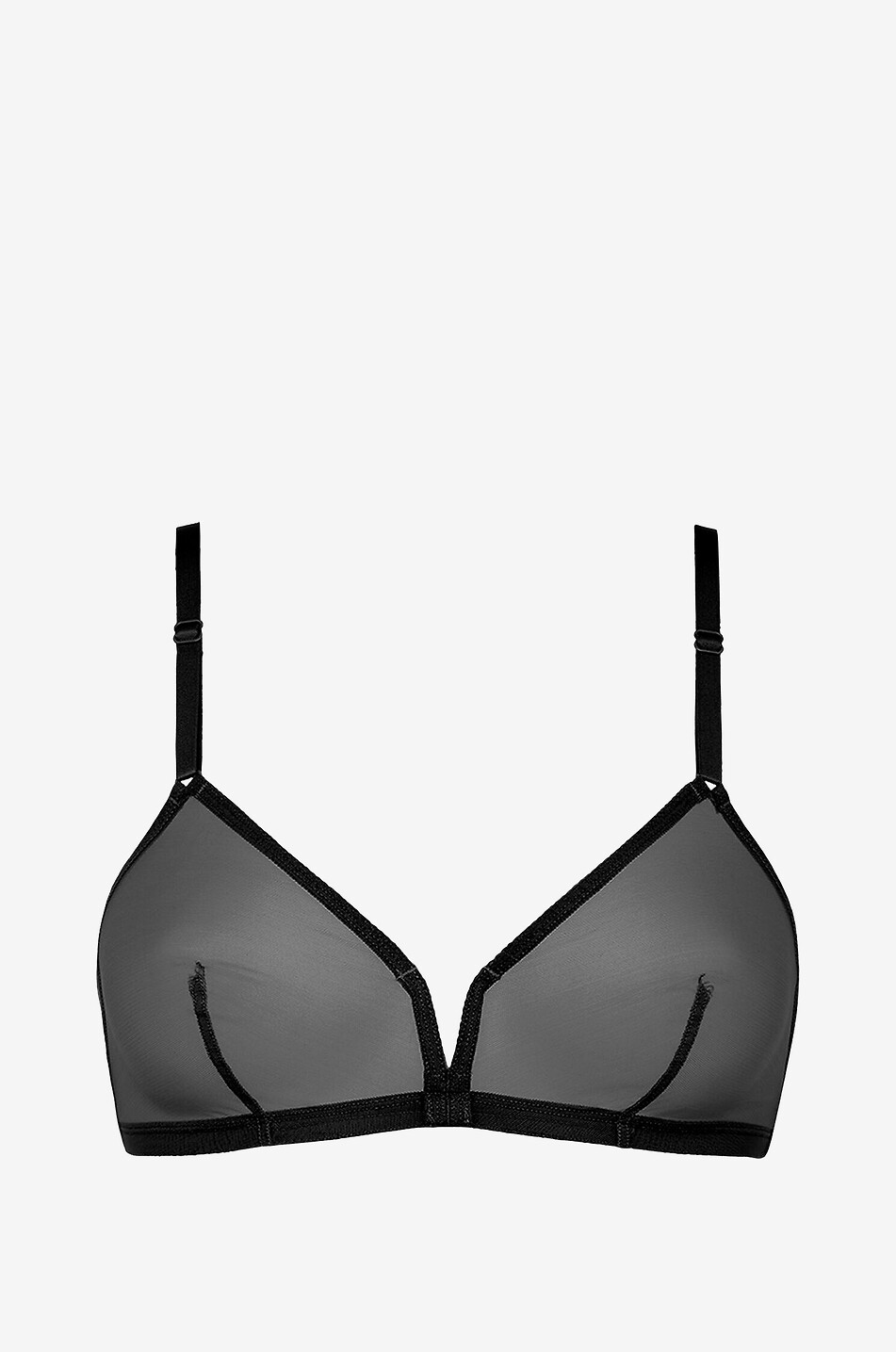 ERES Providence tulle triangle bra Women DARK GREY 1