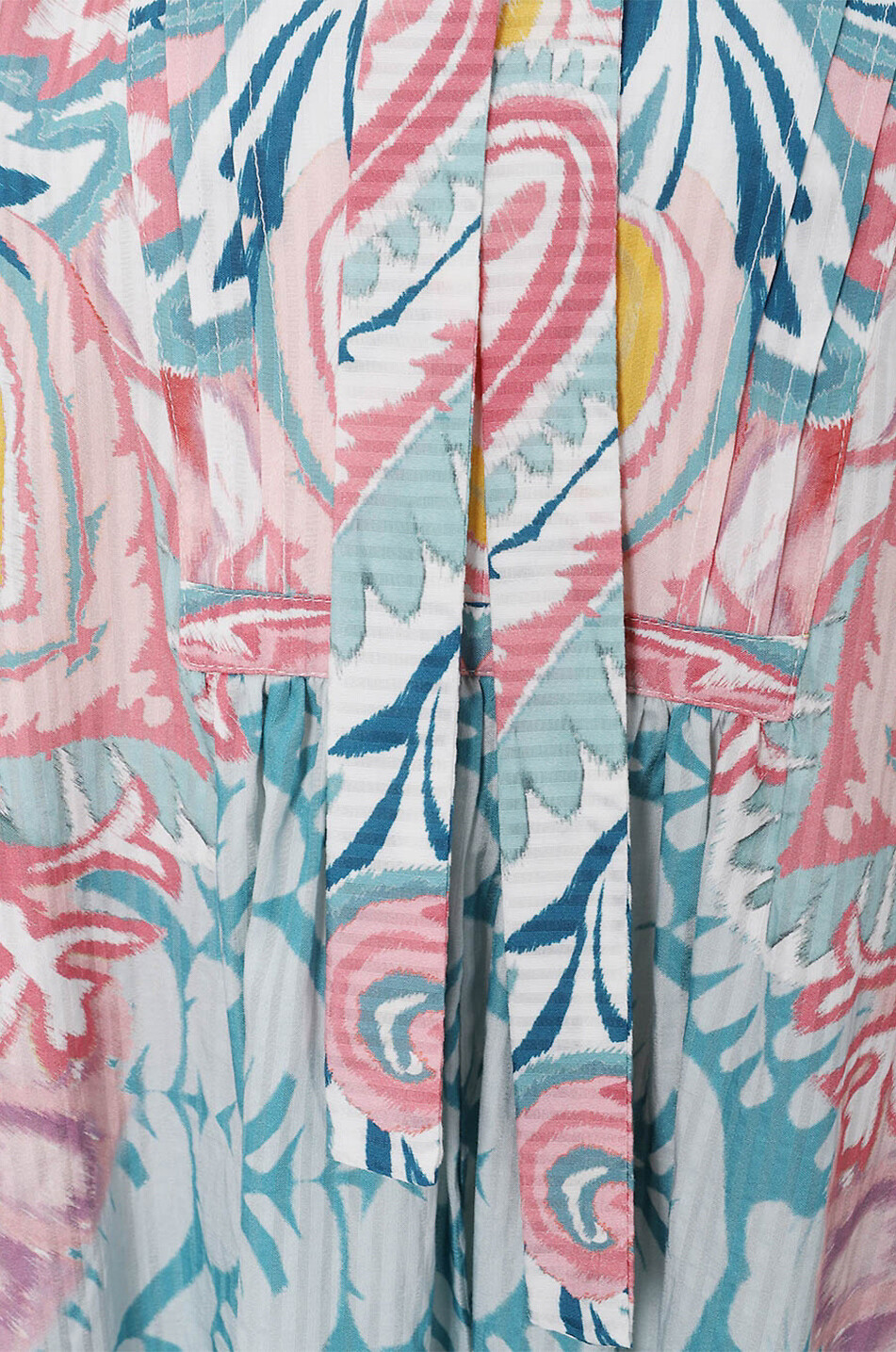 Weite Bluse aus gestreiftem Jacquard mit Print Butterfly Wings