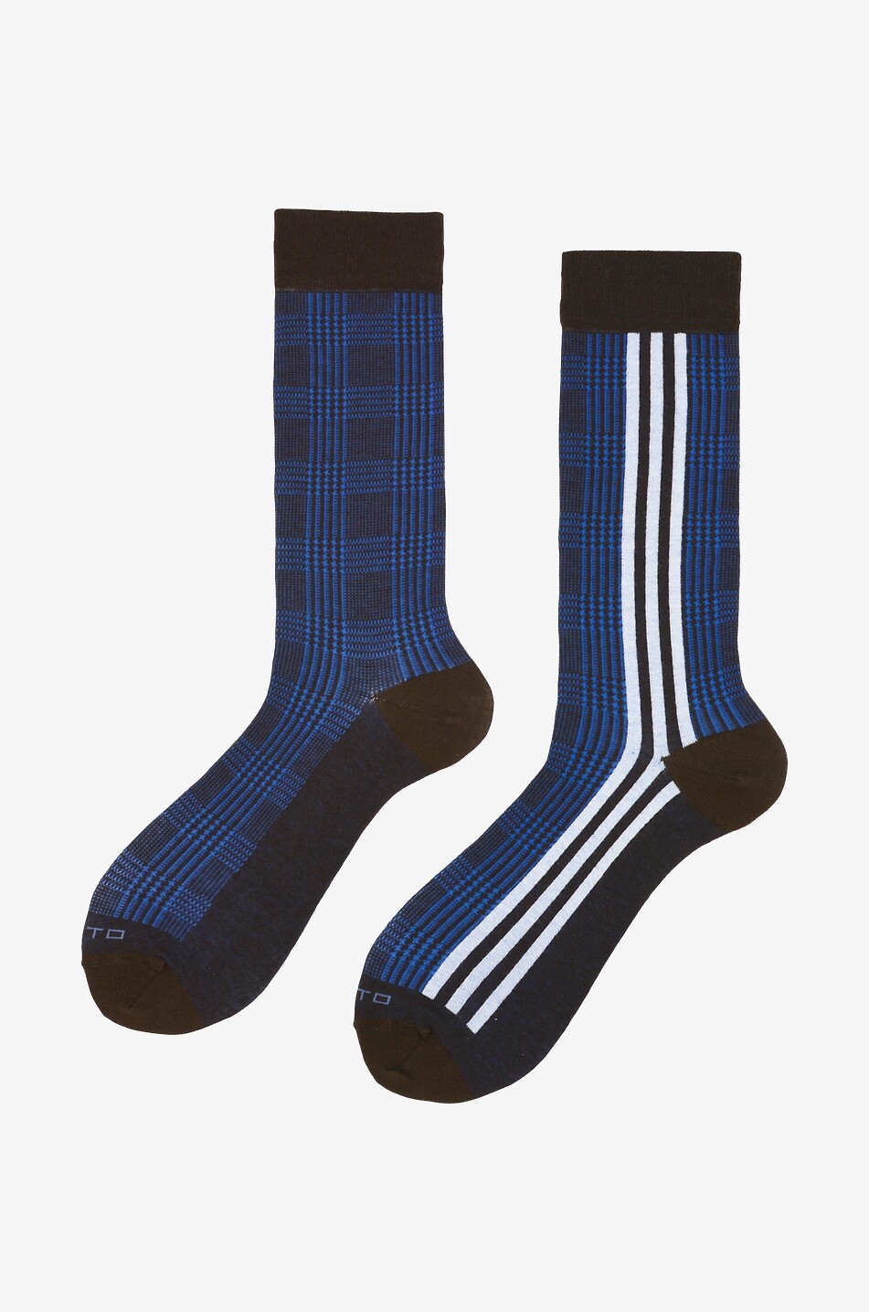 Will checked and striped socks