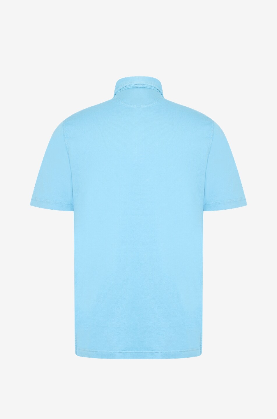 FEDELI Zero Giza M cotton short-sleeved polo shirt Men LIGHT BLUE 2