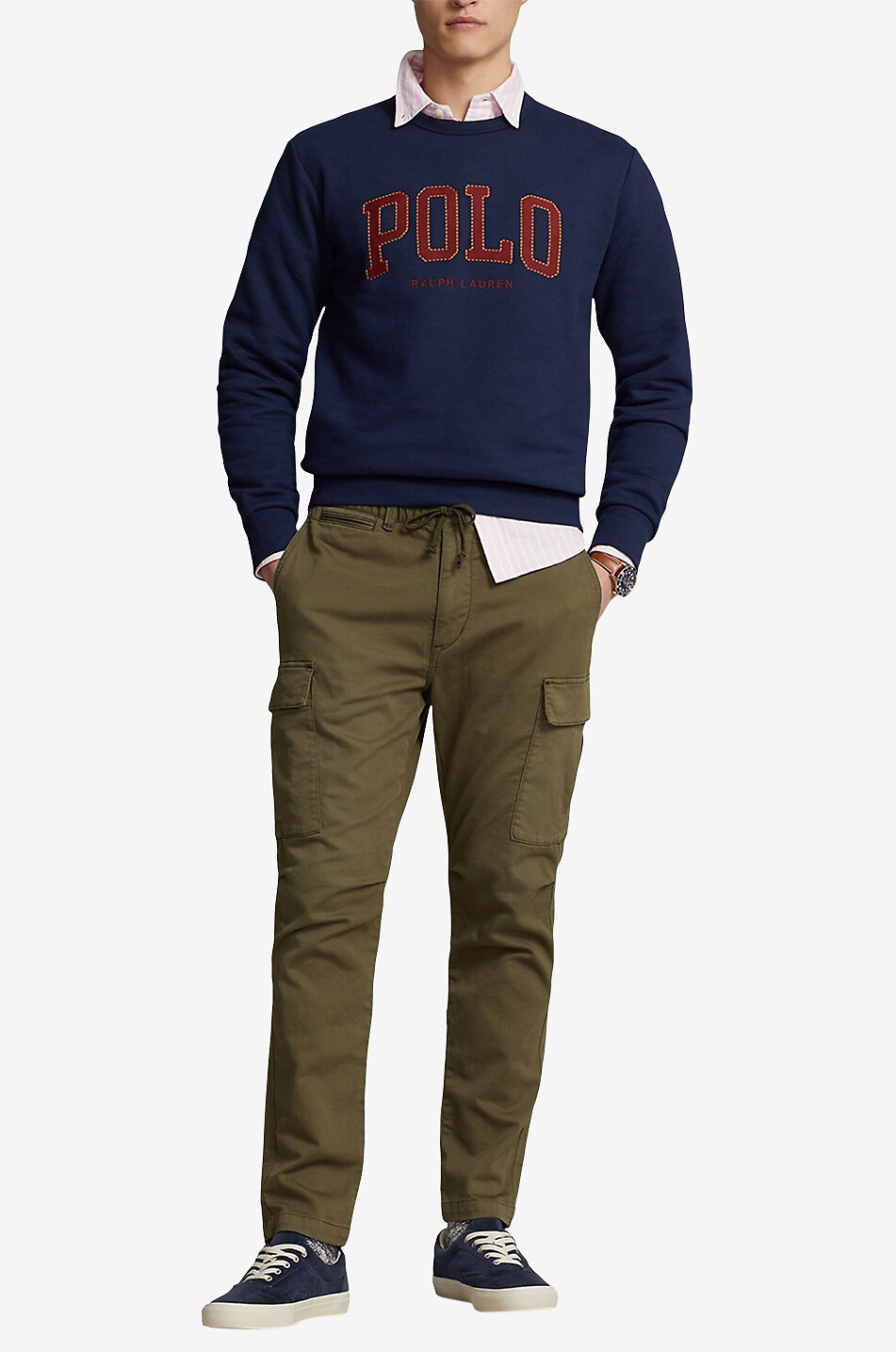 Sweat-shirt à col rond The RL Fleece