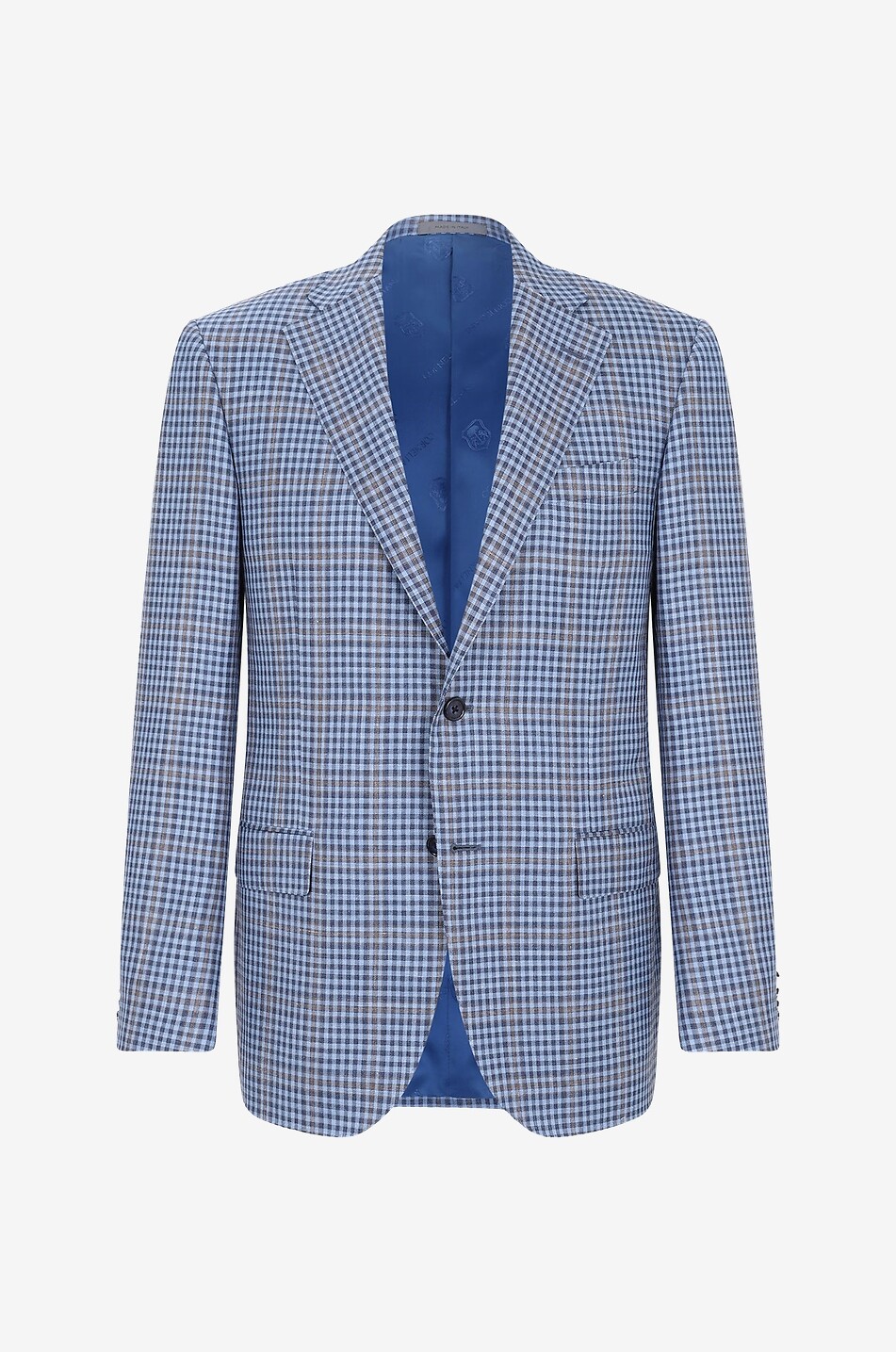 Leader checked single-breasted blazer