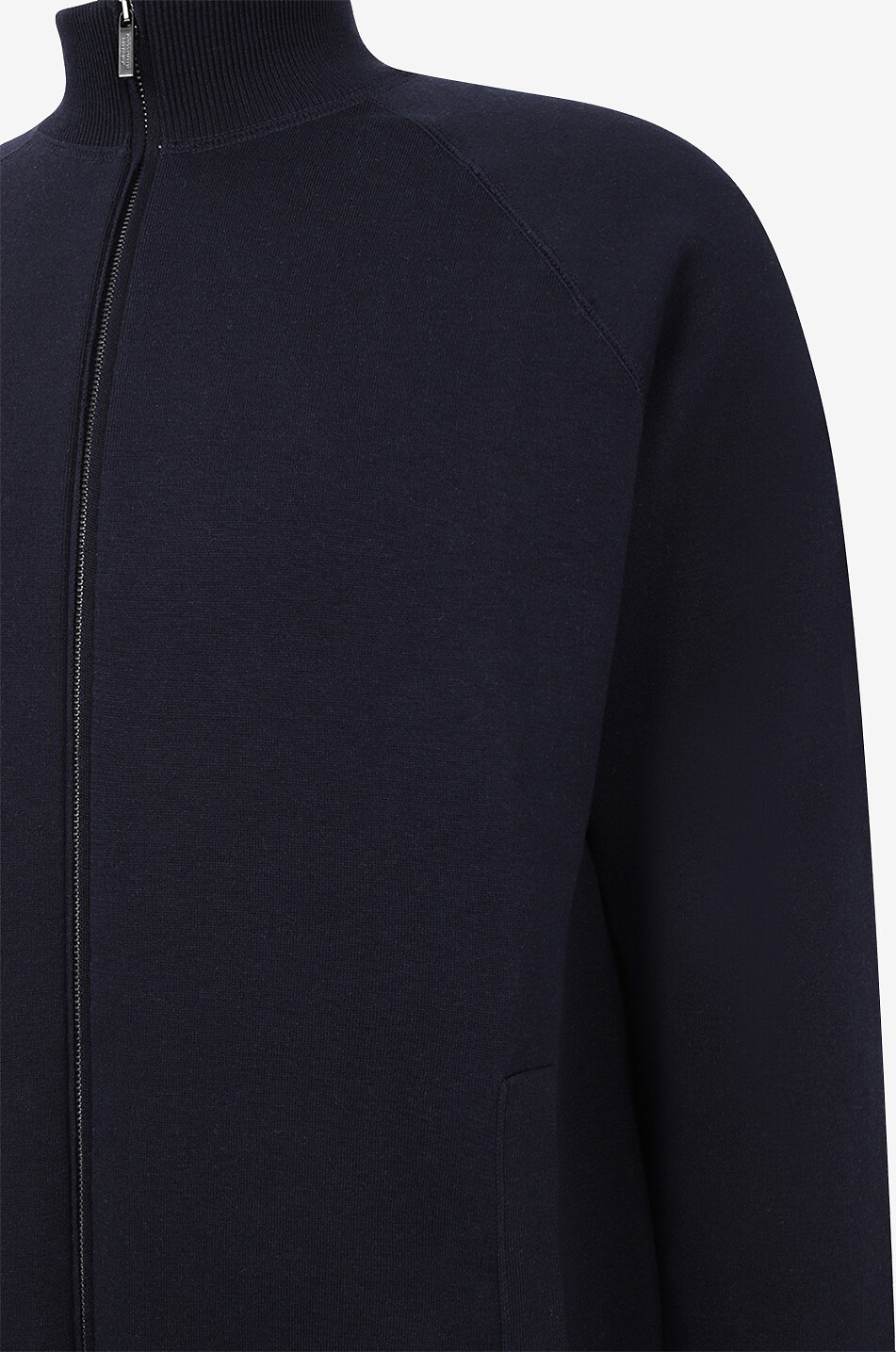 MAURIZIO BALDASSARI Cardigan zippé en soie et coton Homme BLEU FONCE 3