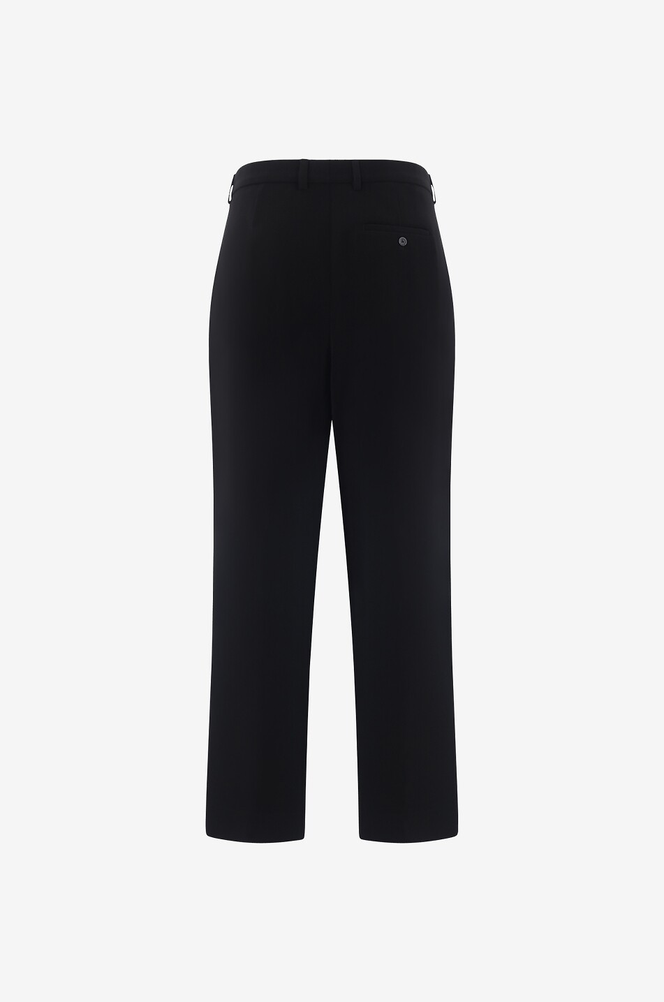 Stretch twill high-rise cropped trousers