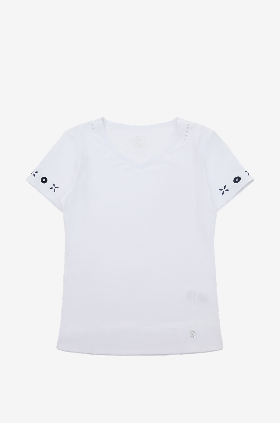 POIVRE BLANC Kurzärmeliges Sport-T-Shirt für Mädchen Unisex WEISS 1