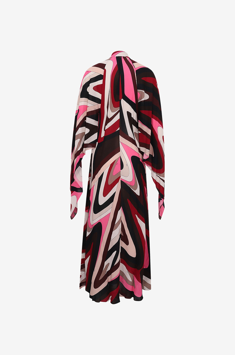 Langer Kaftan aus Crêpe Moire