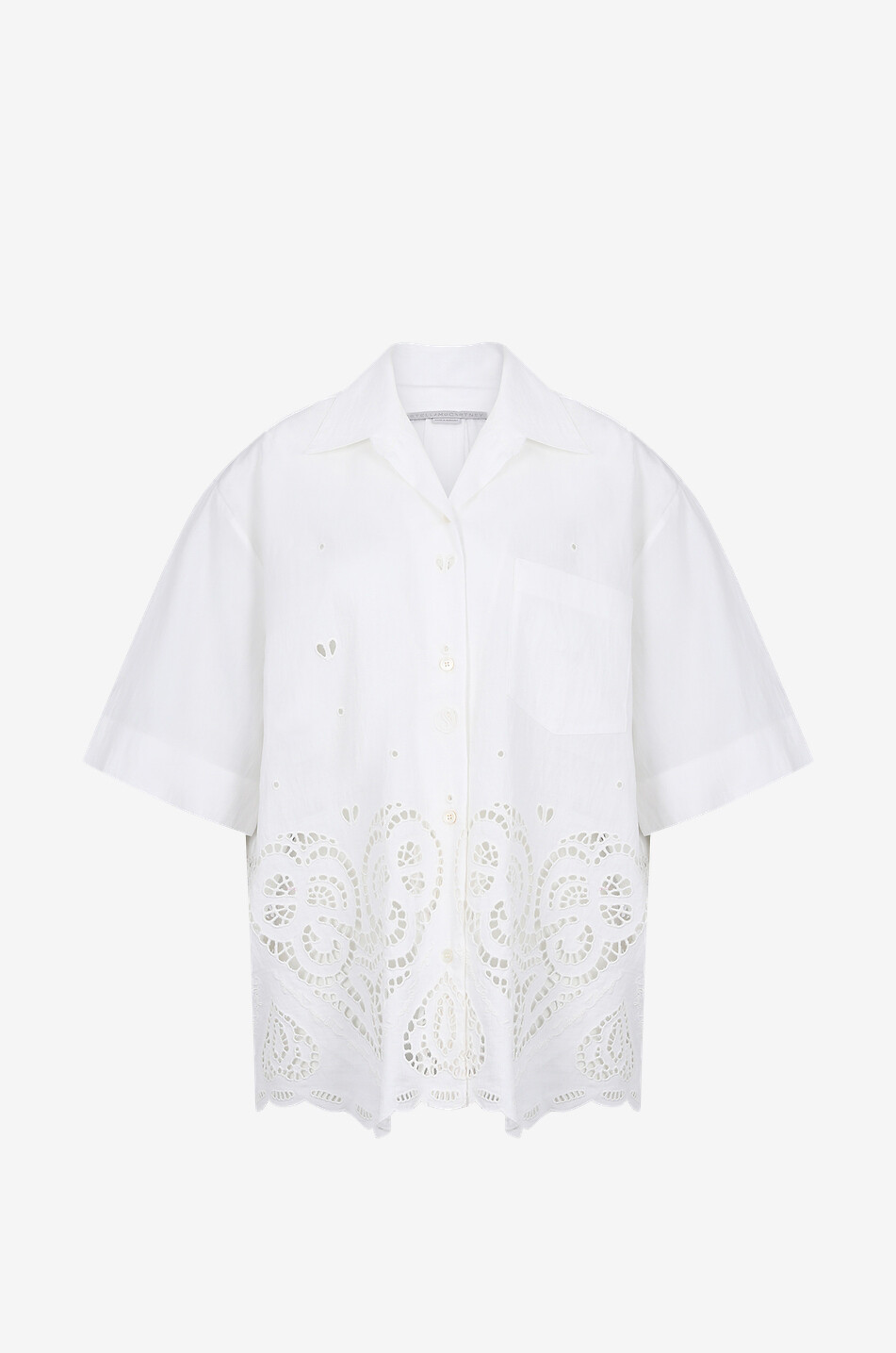 Chemise ample à manches courtes et broderies anglaises S-Wave