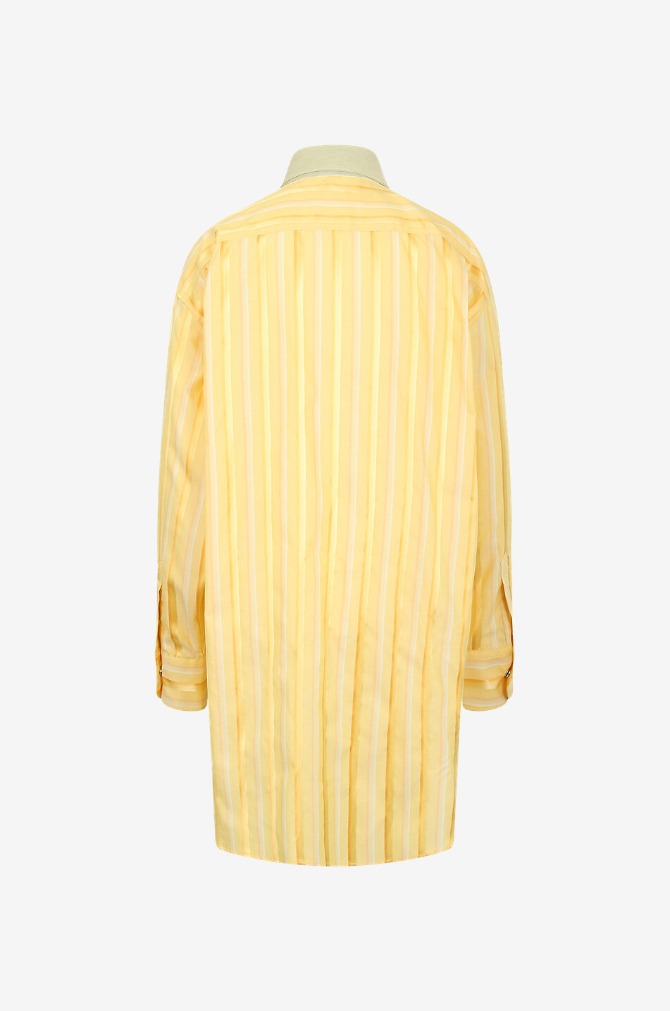 ETRO Pegaso striped jacquard mini shirt dress Women YELLOW 2