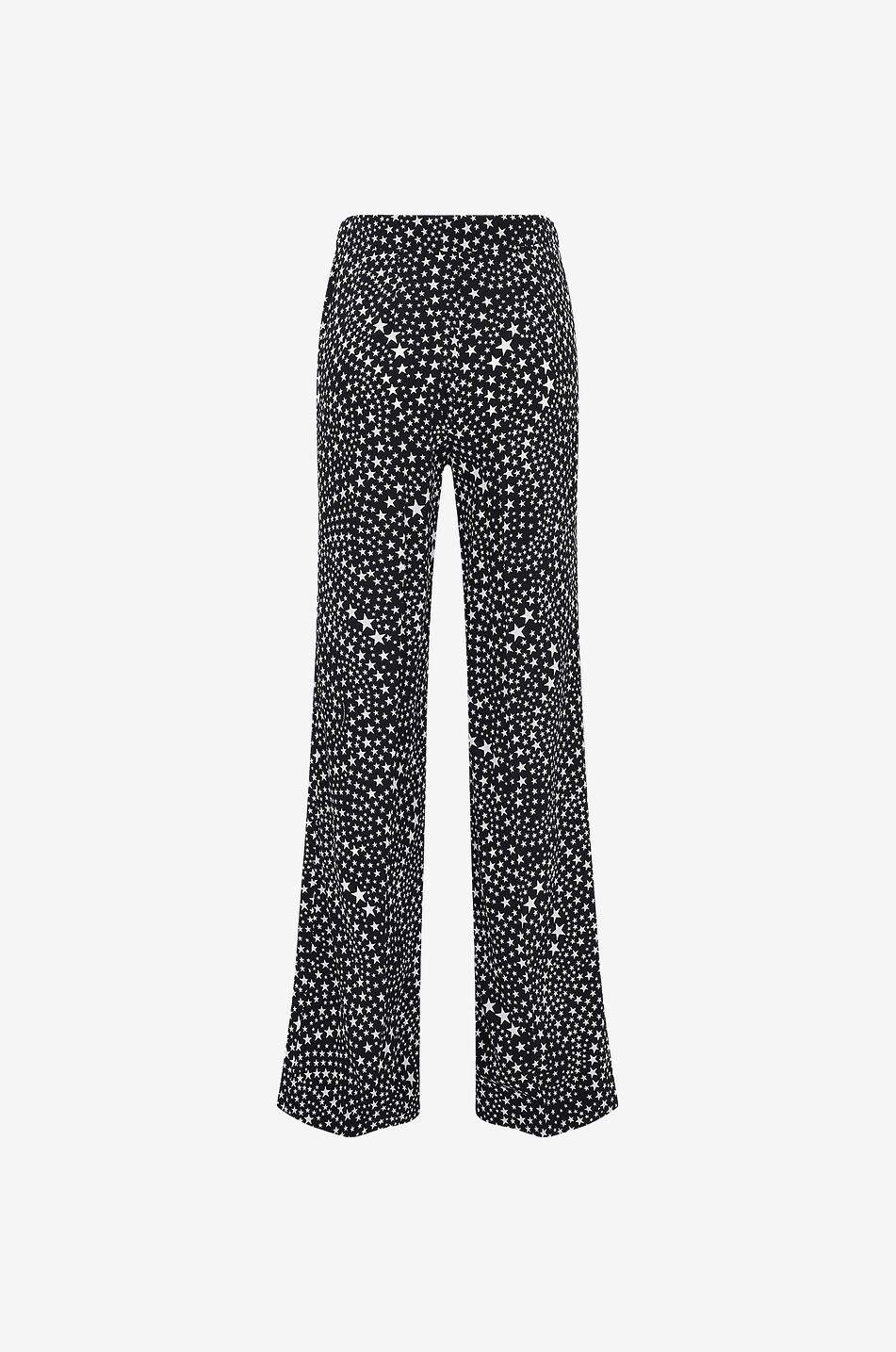 Gerade Hose mit hoher taille aus Seide Stars