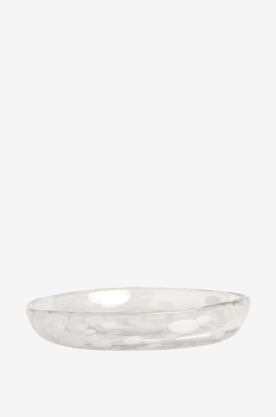 Assiette à dessert en verre Jali