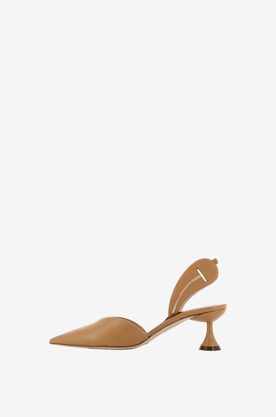 Aira 55 leather-heeled pumps