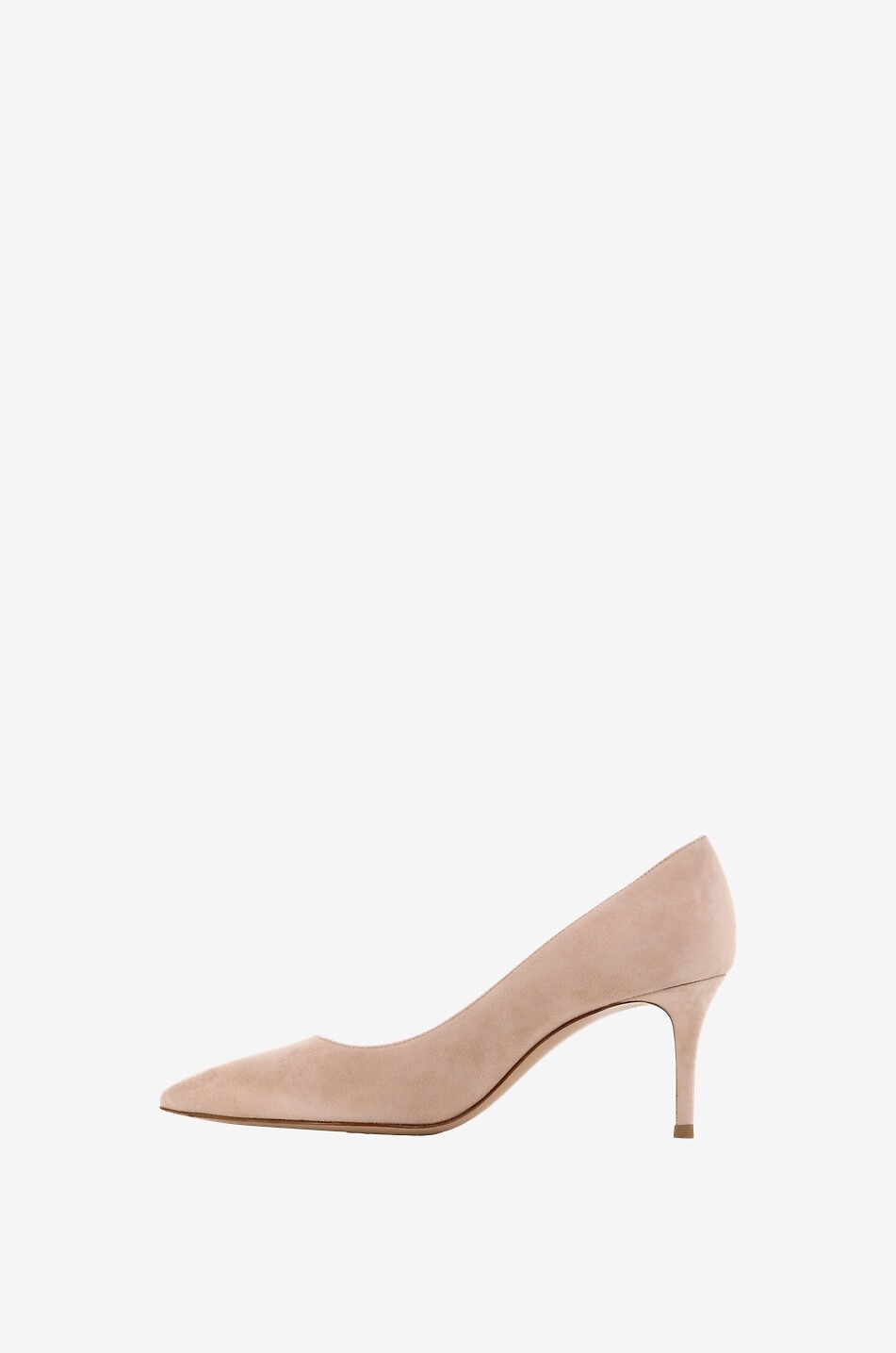GIANVITO ROSSI Escarpins en daim à bout pointu Gianvito 70 Femme BEIGE 3