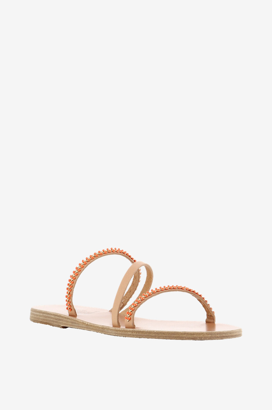 ANCIENT GREEK SANDALS Mules en cuir de vachette Apli Polytimi Femme BEIGE 1