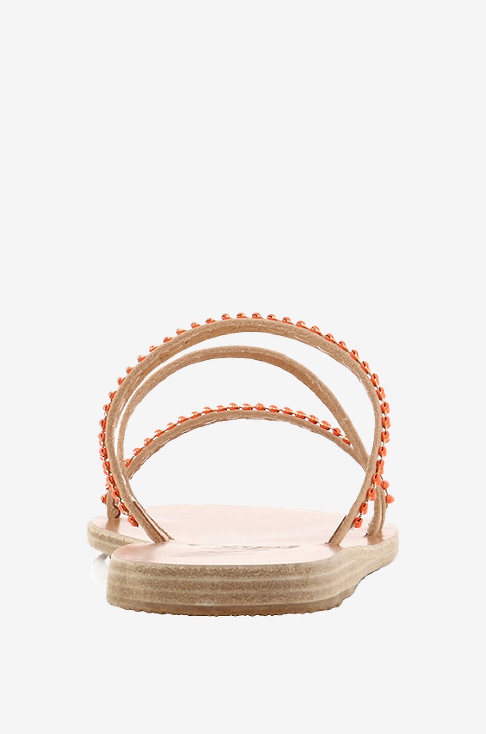 ANCIENT GREEK SANDALS Mules en cuir de vachette Apli Polytimi Femme BEIGE 4
