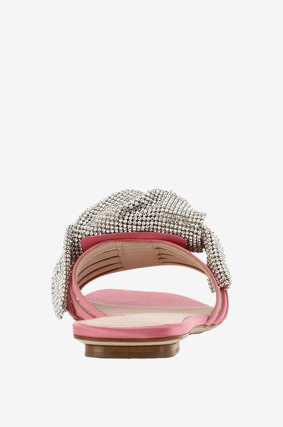 Mules plates en satin Anais