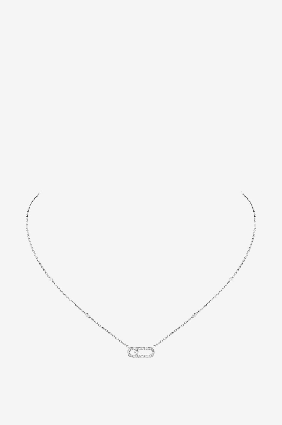 MESSIKA Collier en or blanc et diamants Move Uno Pavé Femme GRIS 1