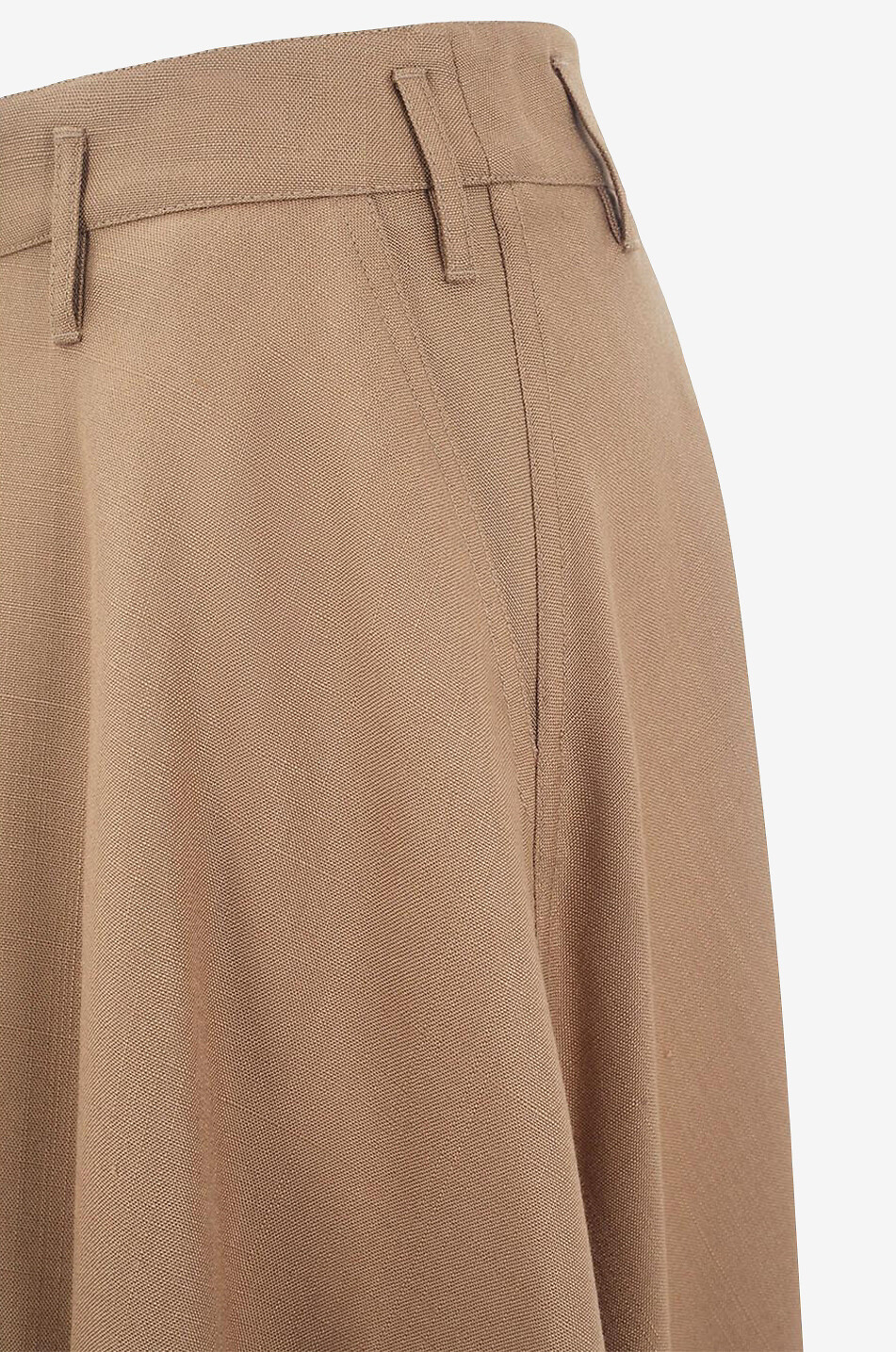 STELLA McCARTNEY Asymmetrischer Rock mit Grain de Poudre-Textur Damen BRAUN 3