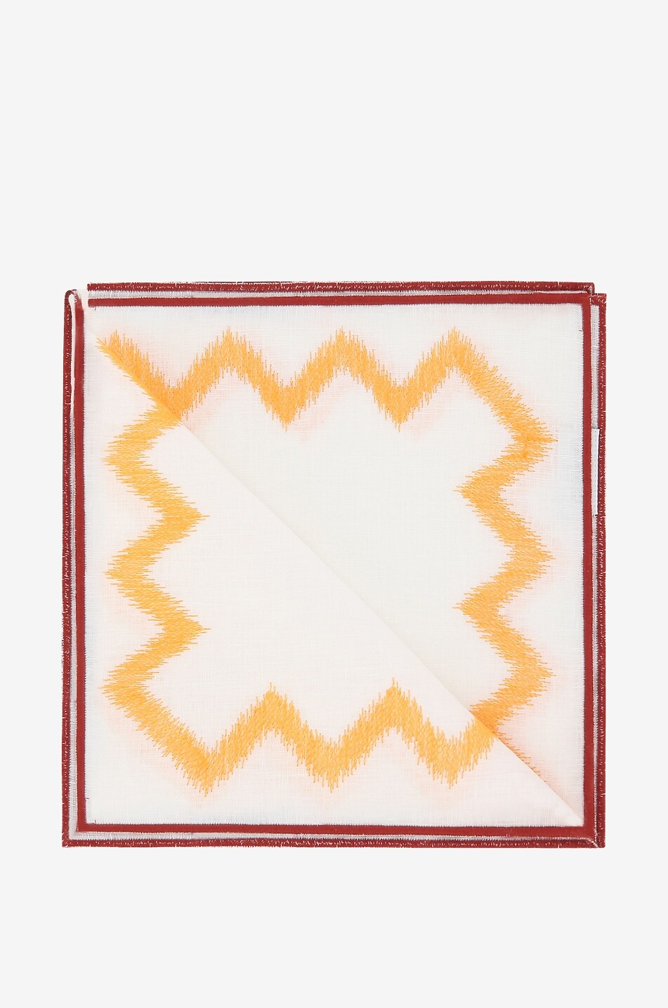 India Zig Zag set of two napkins