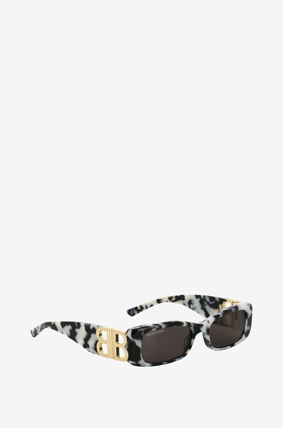 Dynasty Rectangle tortoise effect acetate sunglasses