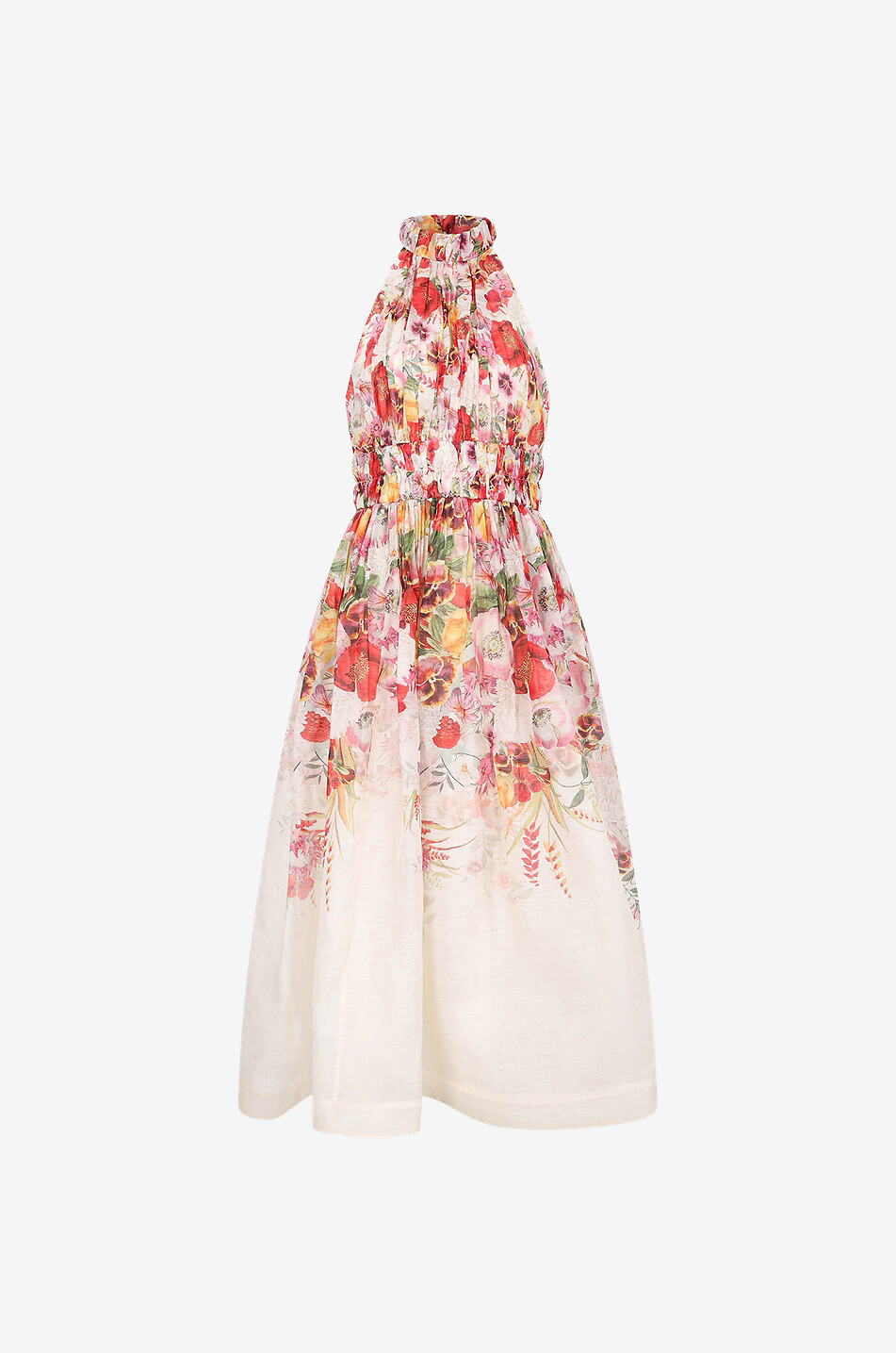ZIMMERMANN Neckholder-Kleid aus geblümtem Organza Wonderland Halter Damen BUNT1 1