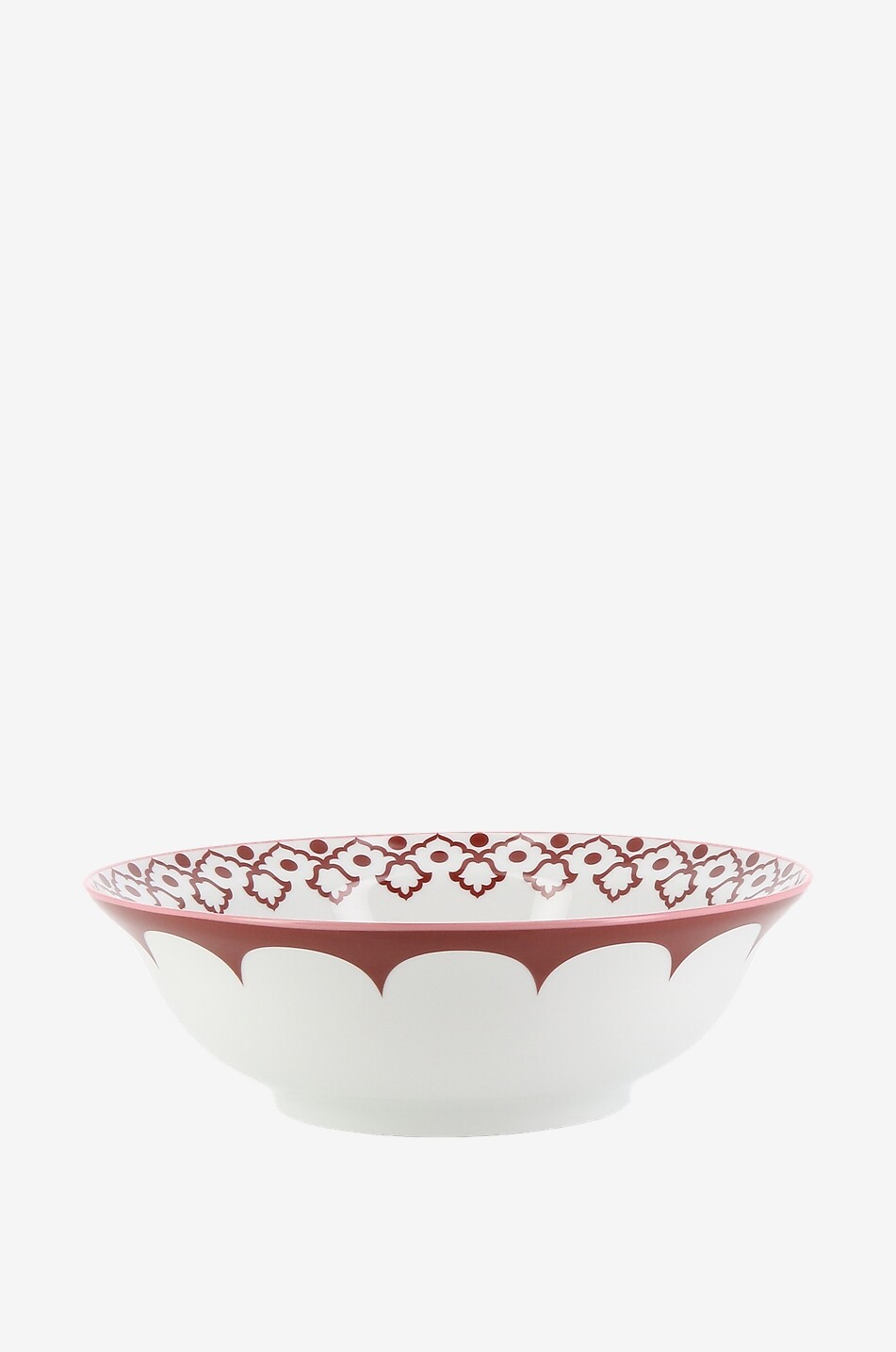 Runde Salatschüssel aus Porzellan Jaipur