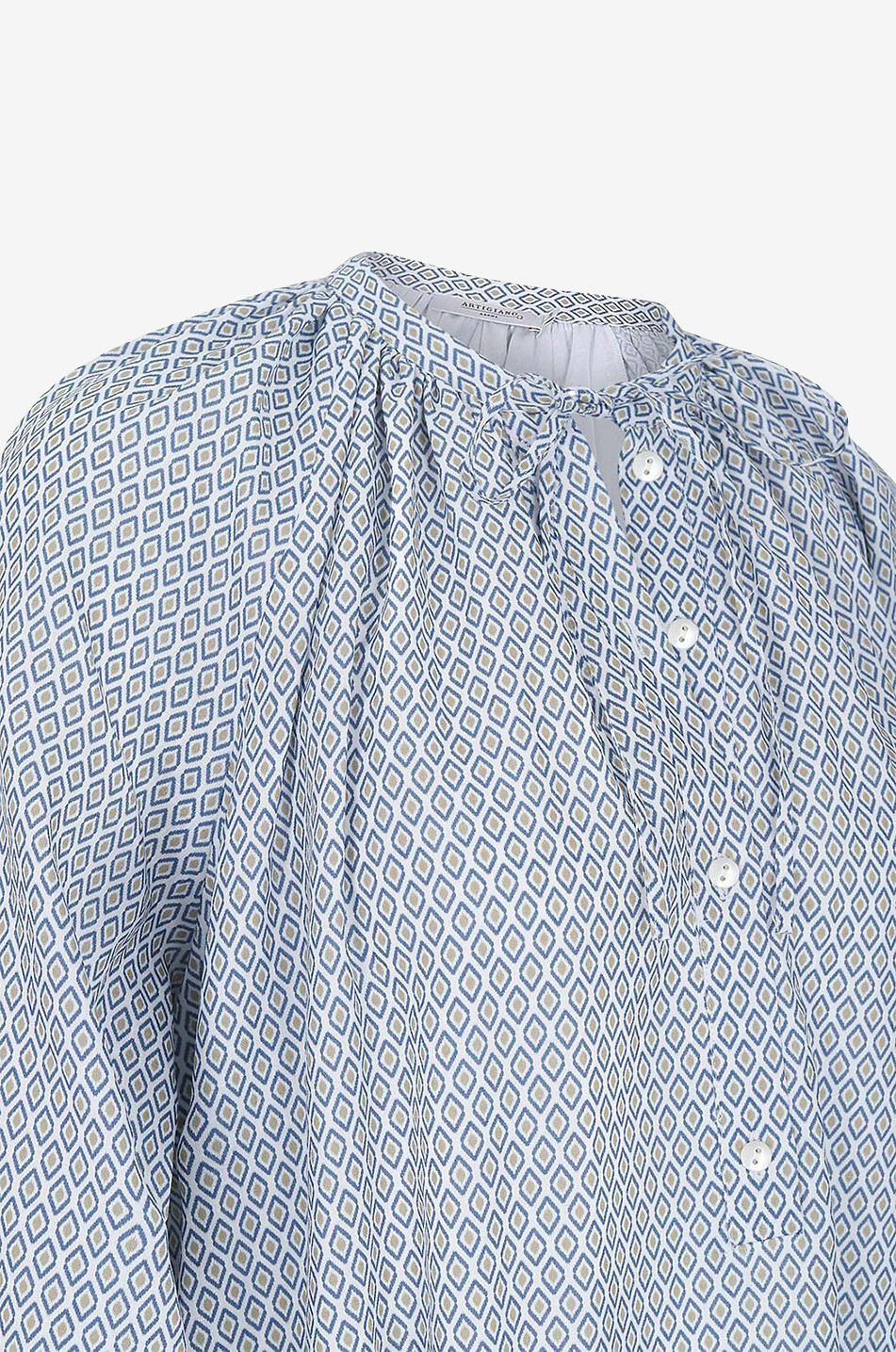 ARTIGIANO Kleo linen and cotton midi dress Women MULTI COLOURED 3