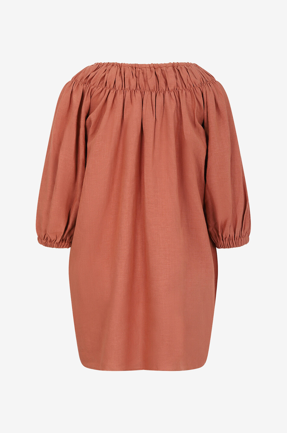 Malou off-shoulder mini caftan