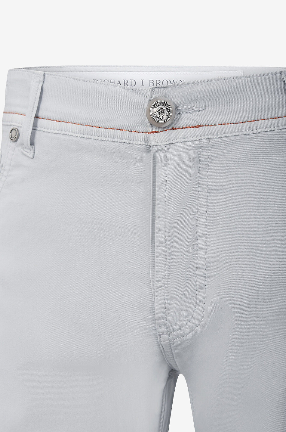 RICHARD J. BROWN Tokyo lyocell slim fit chino trousers Men LIGHT GREY 3