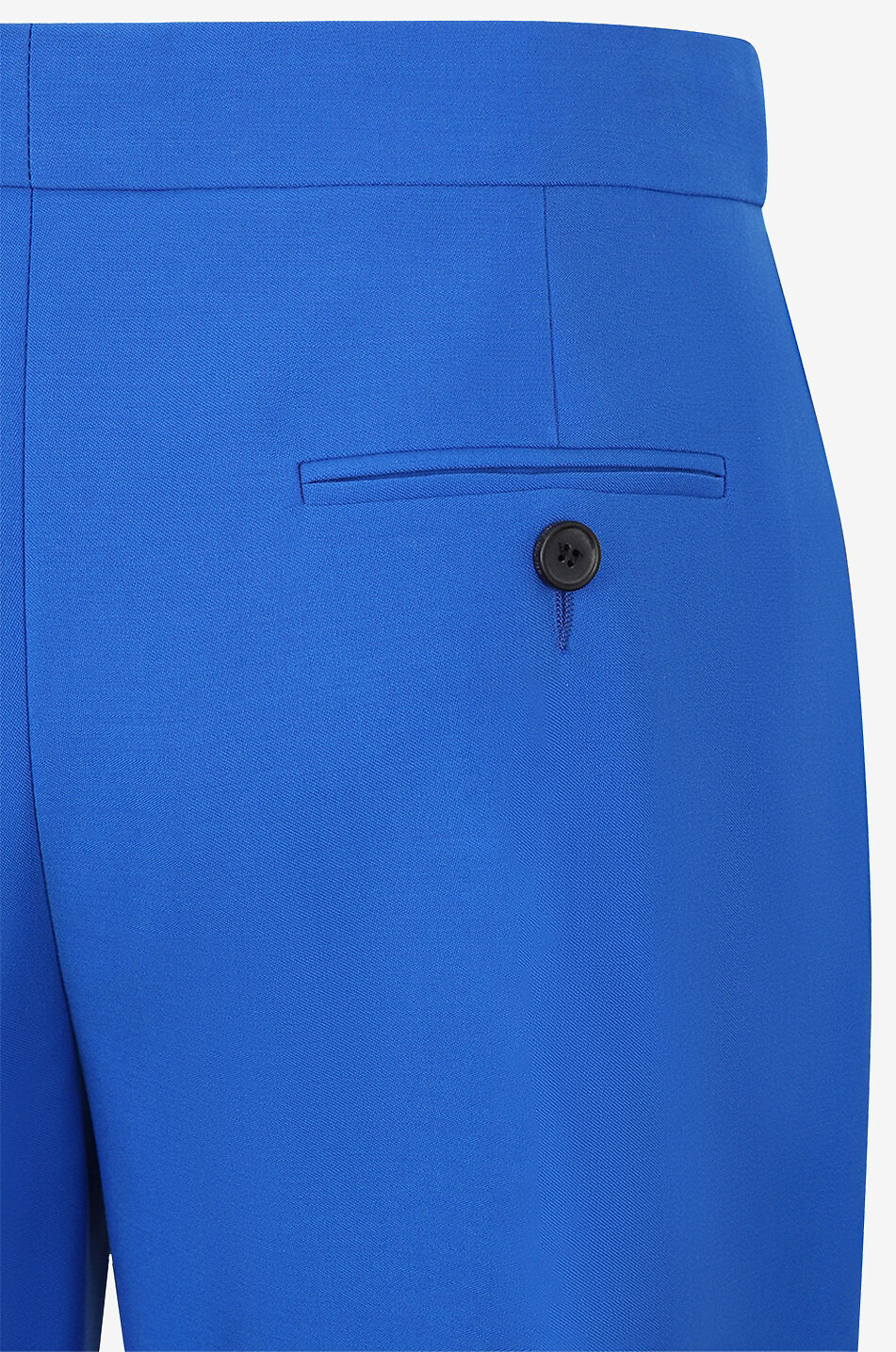 Galaxy Blue fluid wide-leg wool trousers