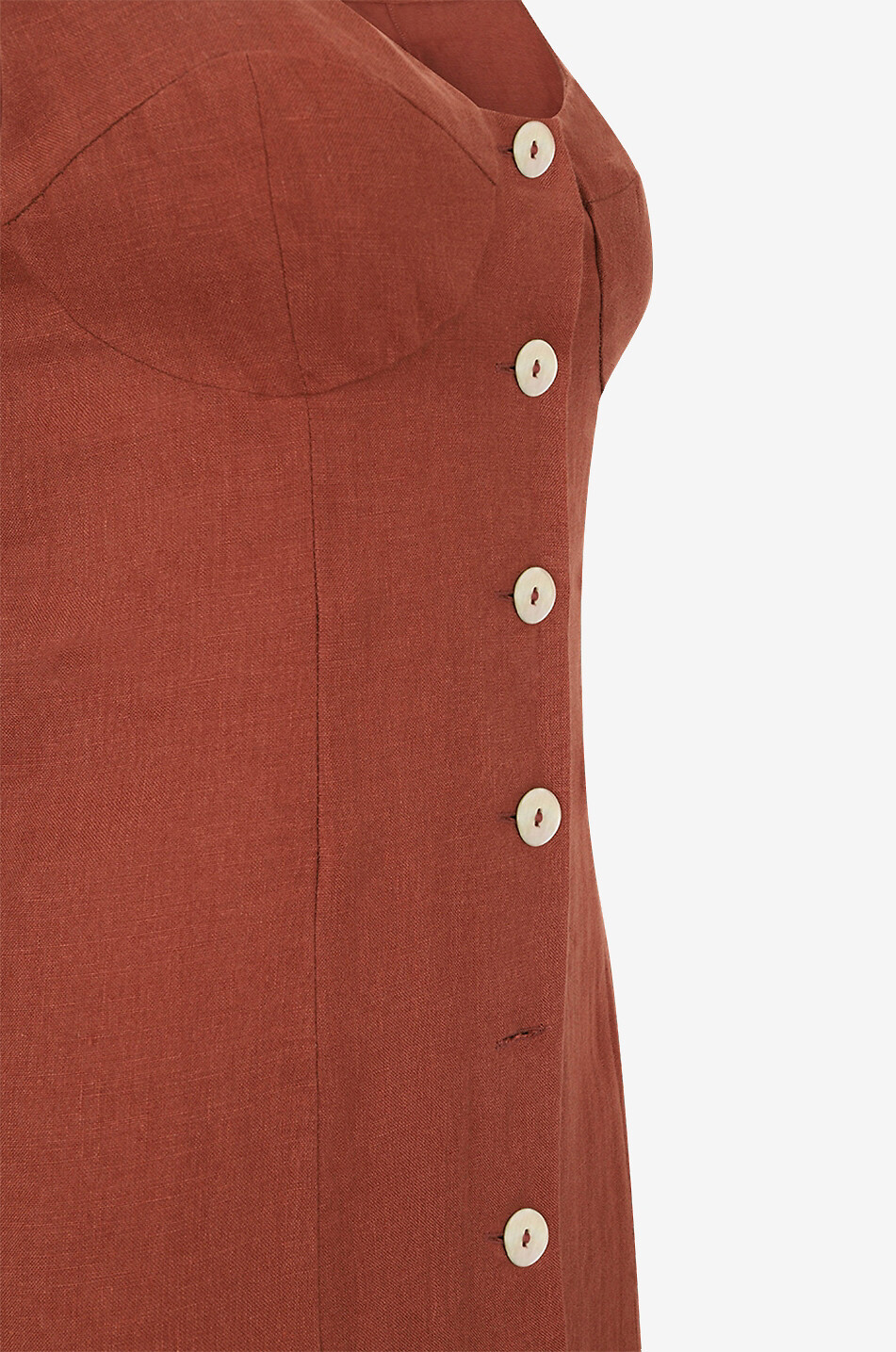 Robe bustier longue en lin