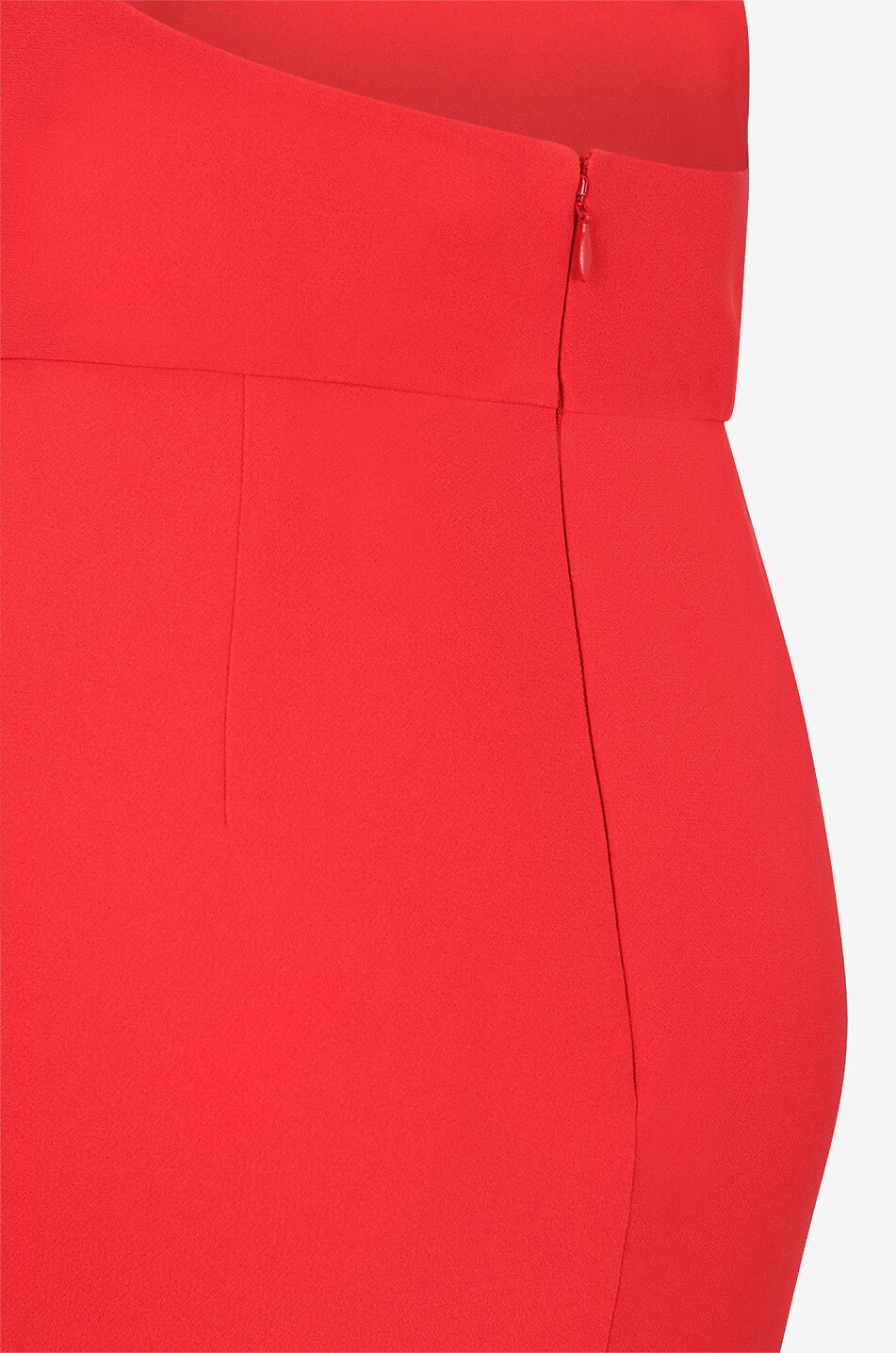 ALEXANDER McQUEEN Robe longue dos nu en crêpe durable Femme ROUGE 3