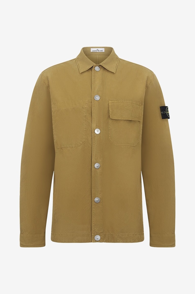 STONE ISLAND 11729 Twill-TC cotton blend overshirt Men [akeneo-beigefonce] 1