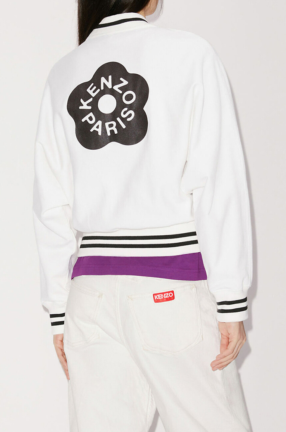 KENZO Blouson en coton Boke Flower 2.0 Femme Beige clair 5