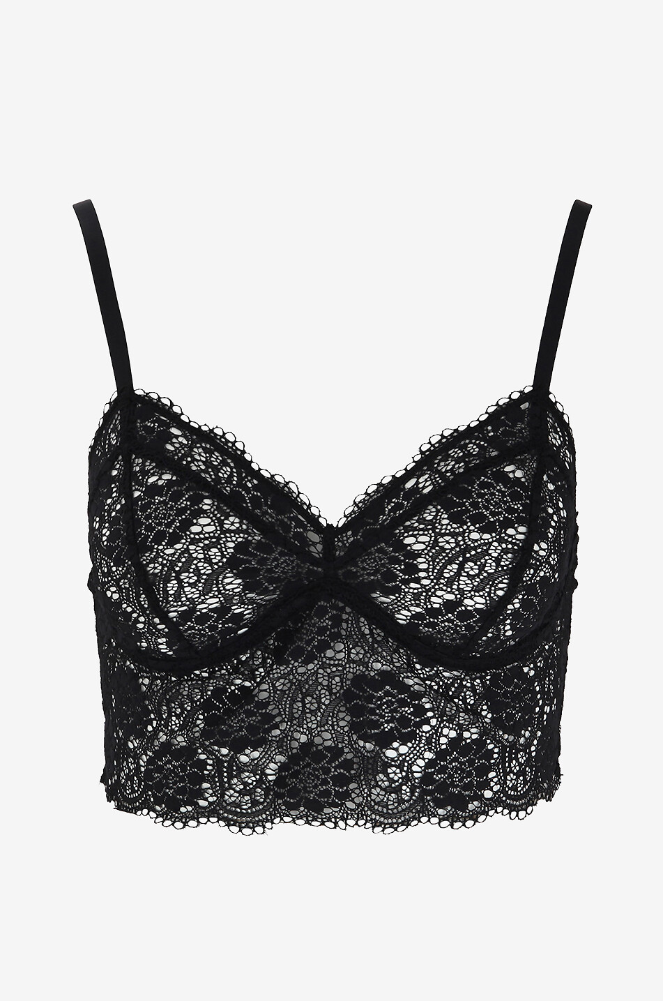 ELSE Spitzen-Trägertop Peony Damen SCHWARZ 1