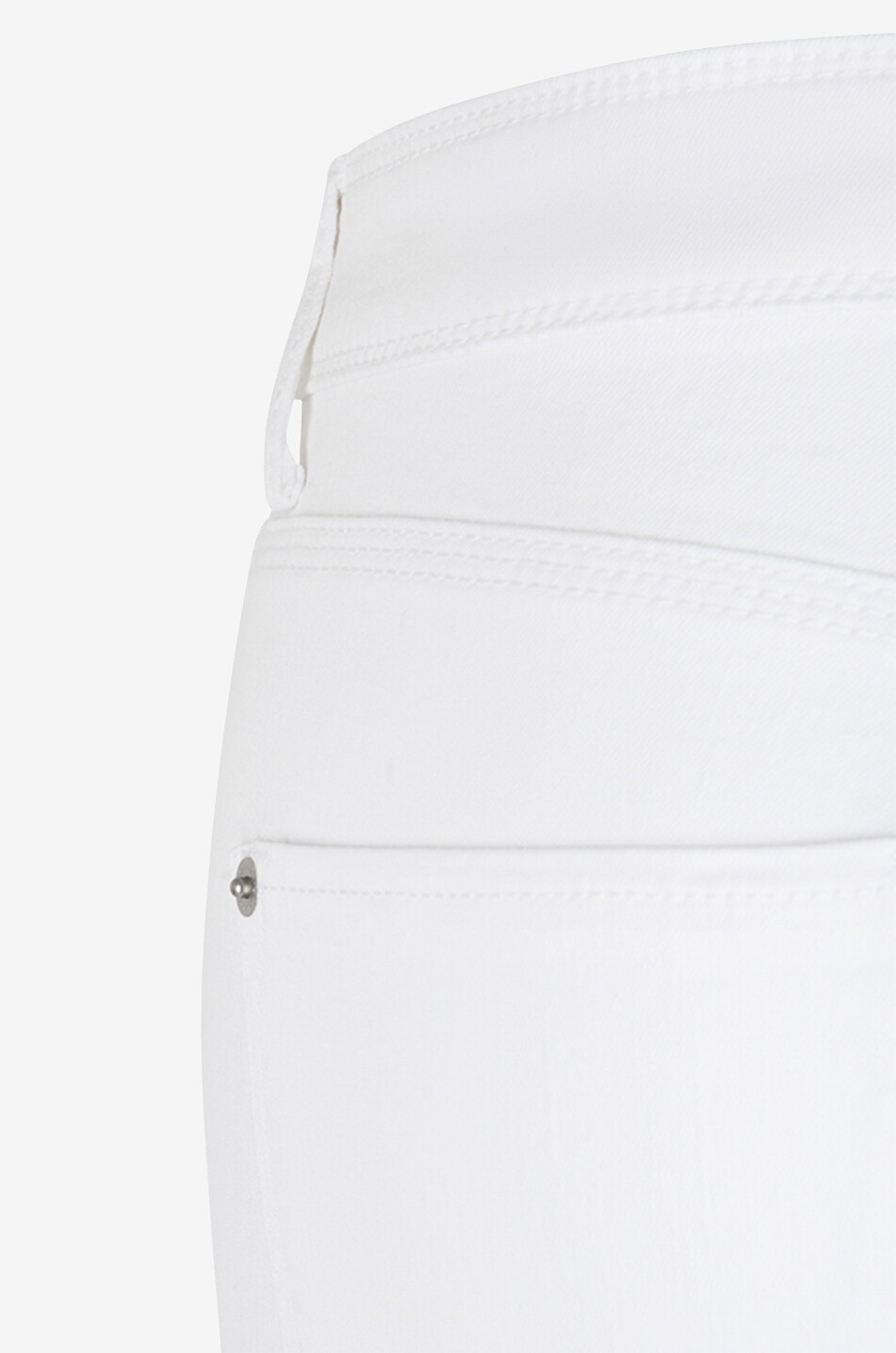 CAMBIO Slim Jeans aus Baumwolle Piper Short Damen WEISS 3