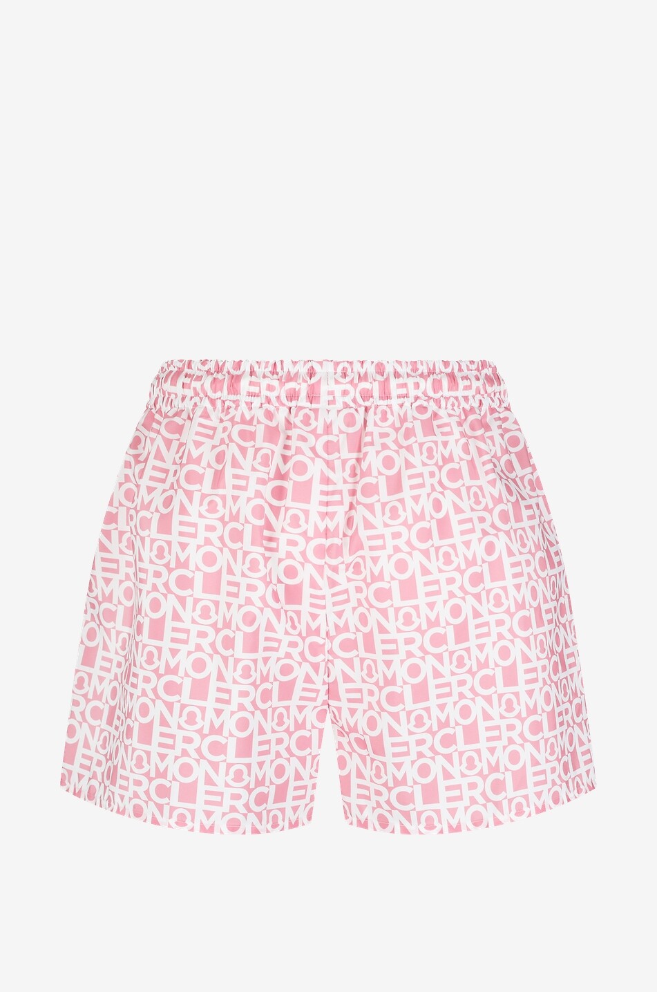 MONCLER Short de sport en nylon Logo All-Over Femme ROSE 2