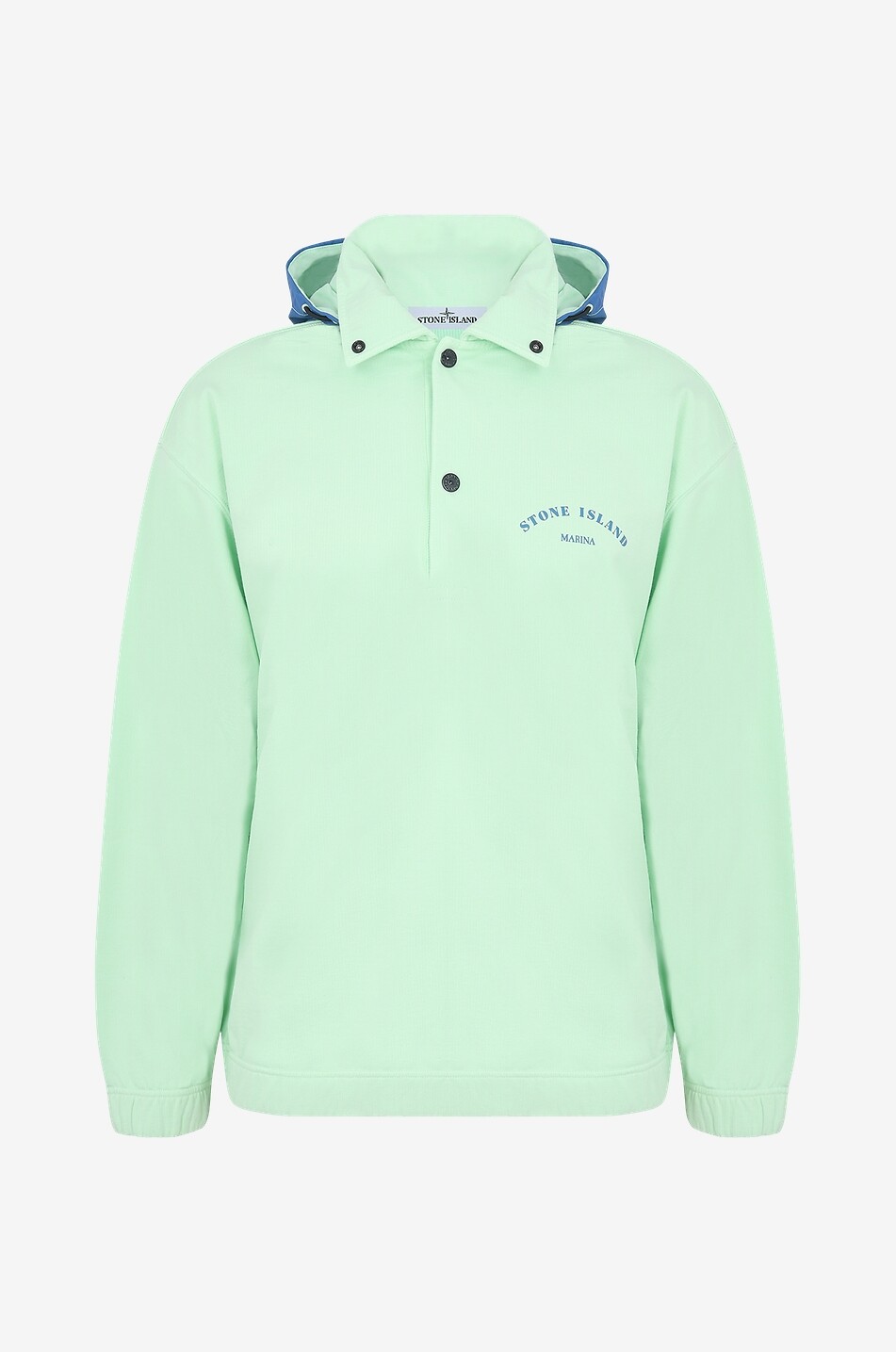 STONE ISLAND Sweatshirt mit abnehmbarer Kapuze 653X2 Marina Herren HELLGRÜN 1