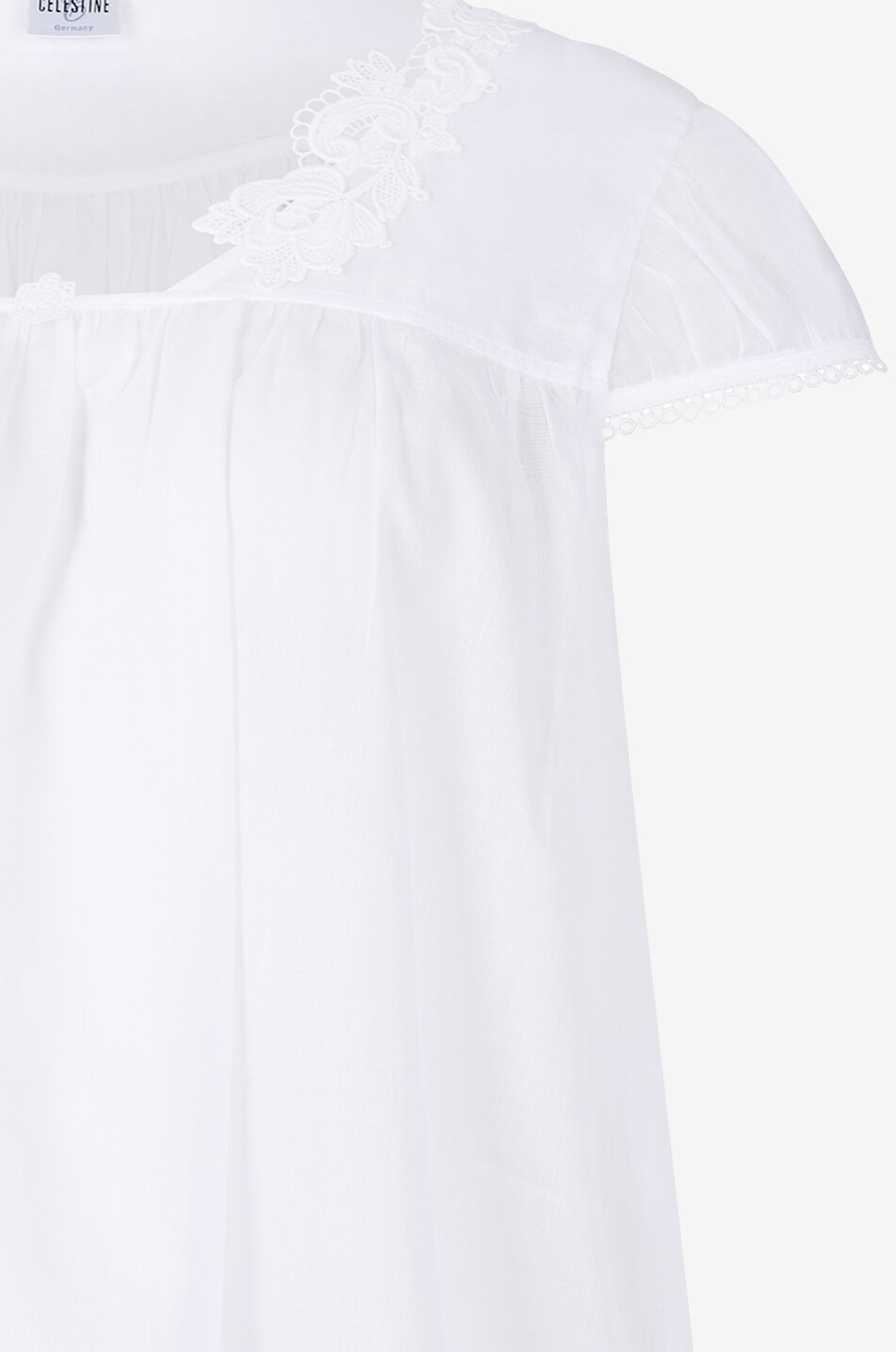 CELESTINE Liza cotton nightdress Women WHITE 3