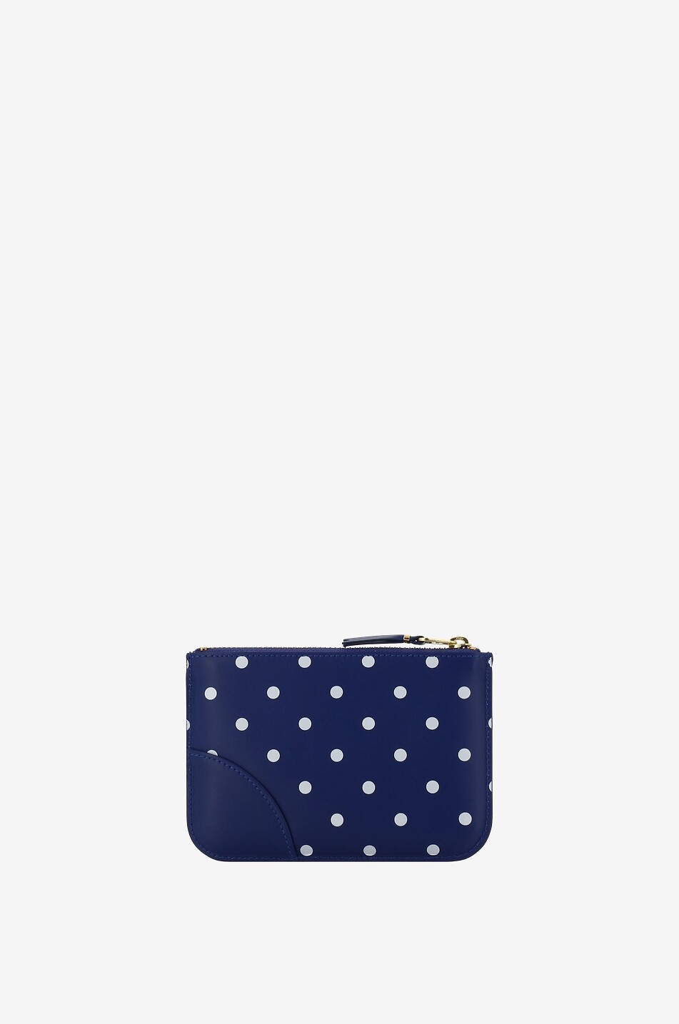 COMME DES GARCONS PLAY Mäppchen aus Glattleder Polka Dots Printed Damen DUNKELBLAU 2