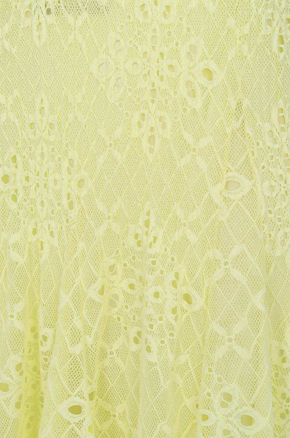 Langes Trägerkleid aus Spitze aus Alençon
