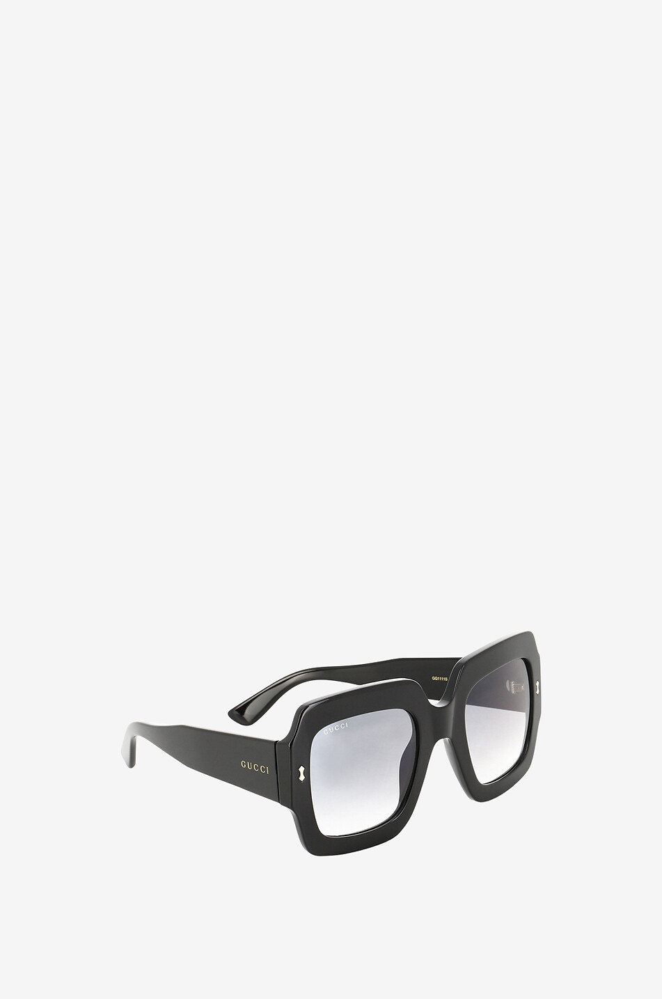 GUCCI Dicke quadratische Sonnenbrille Damen SCHWARZ 2