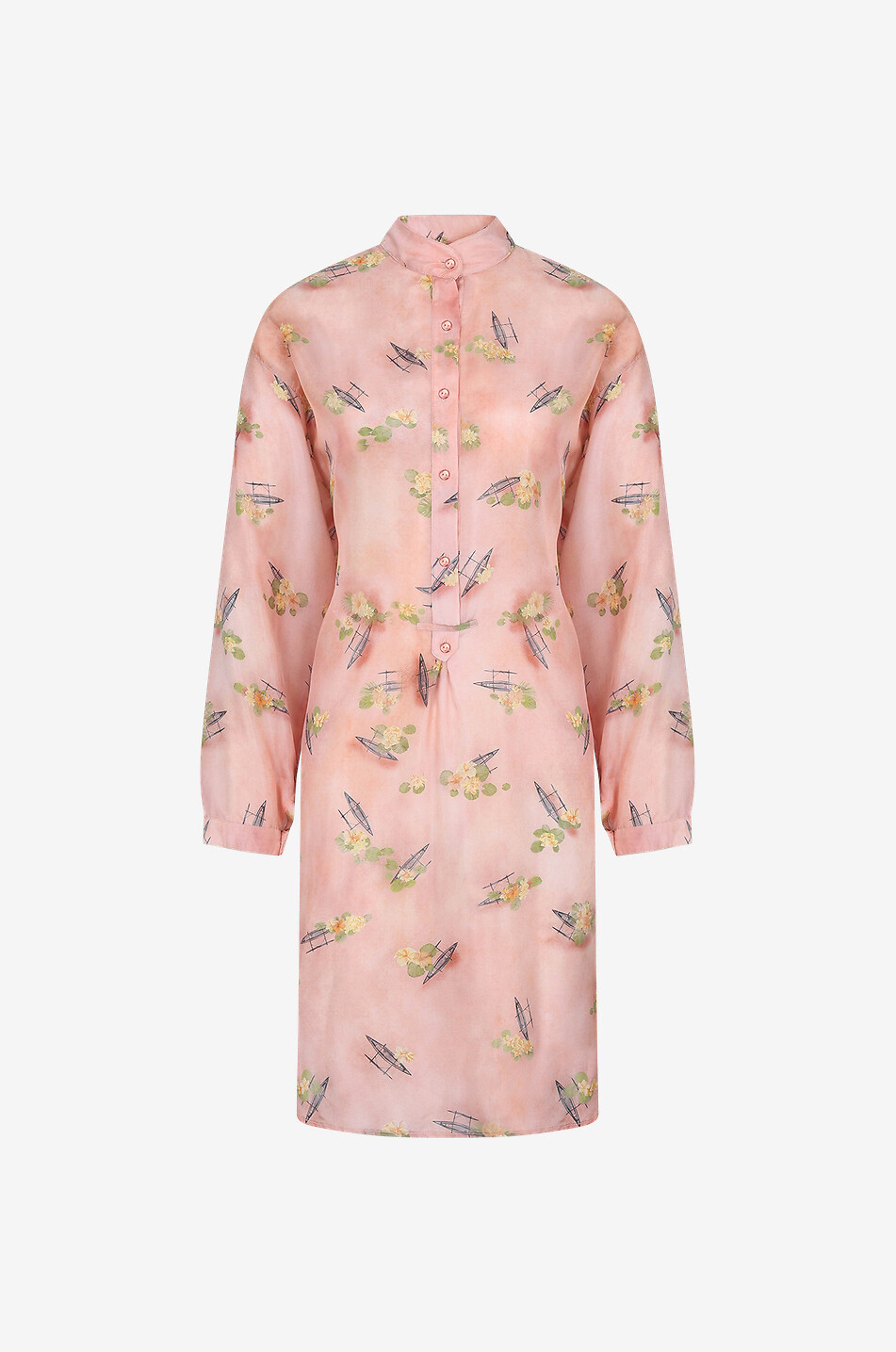 Kurzes Kleid aus Seide Viviette